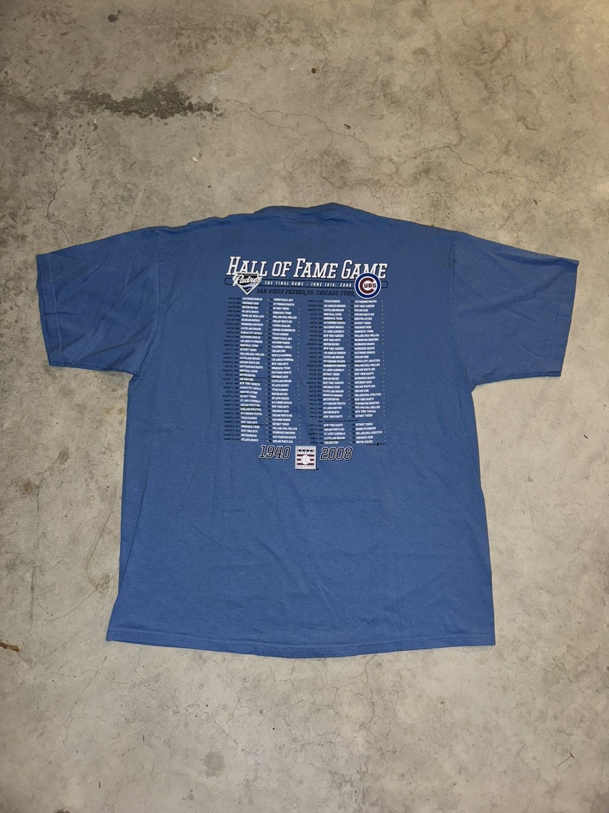 Gear for Sports RARE 2008 MLB Hall Of Fame Game Cubs Vs Padres Tee Size US XXL / EU 58 / 5 - 3 Thumbnail