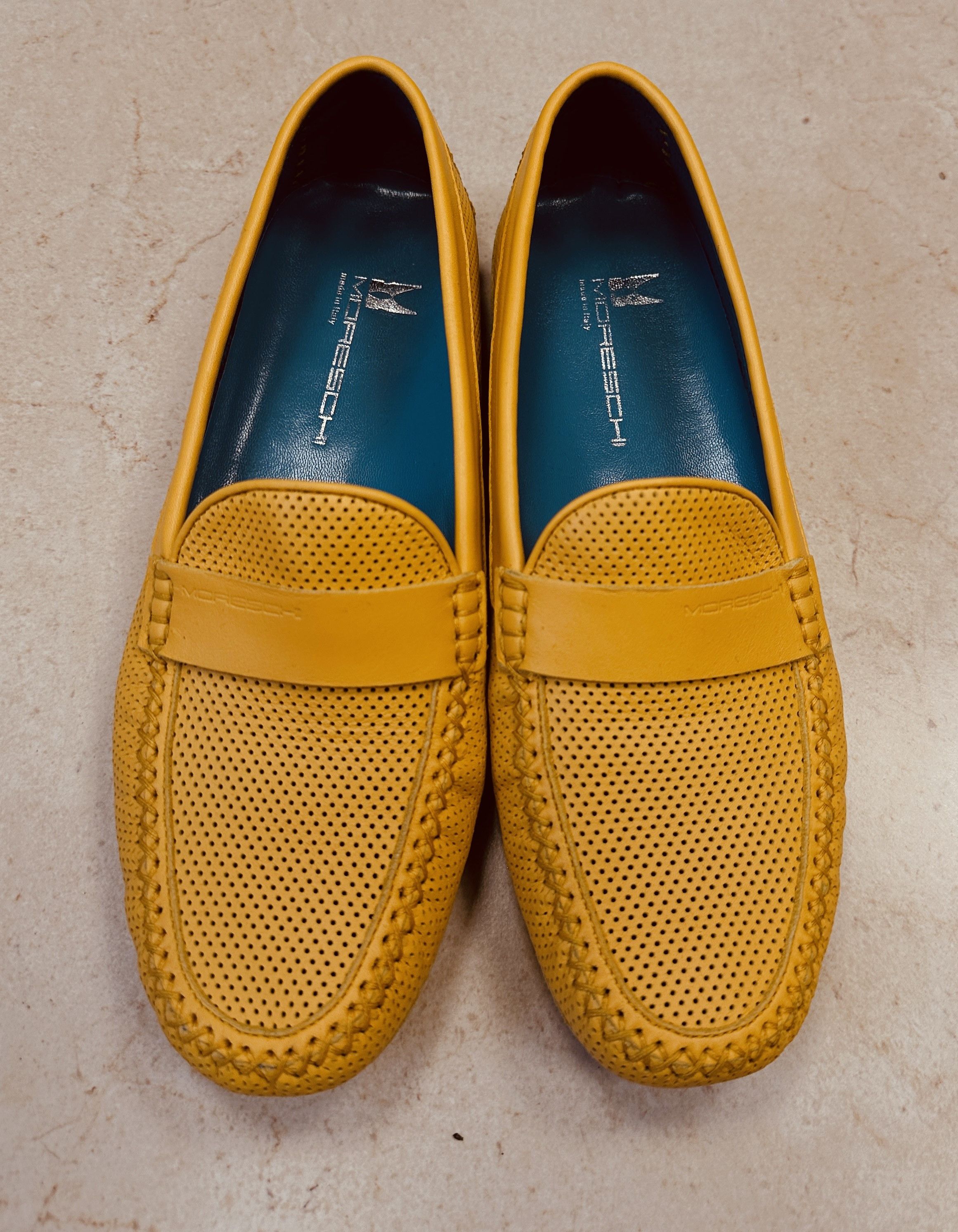 Moreschi Mocassini Yellow Leather Size US 7 / IT 37 - 1 Thumbnail