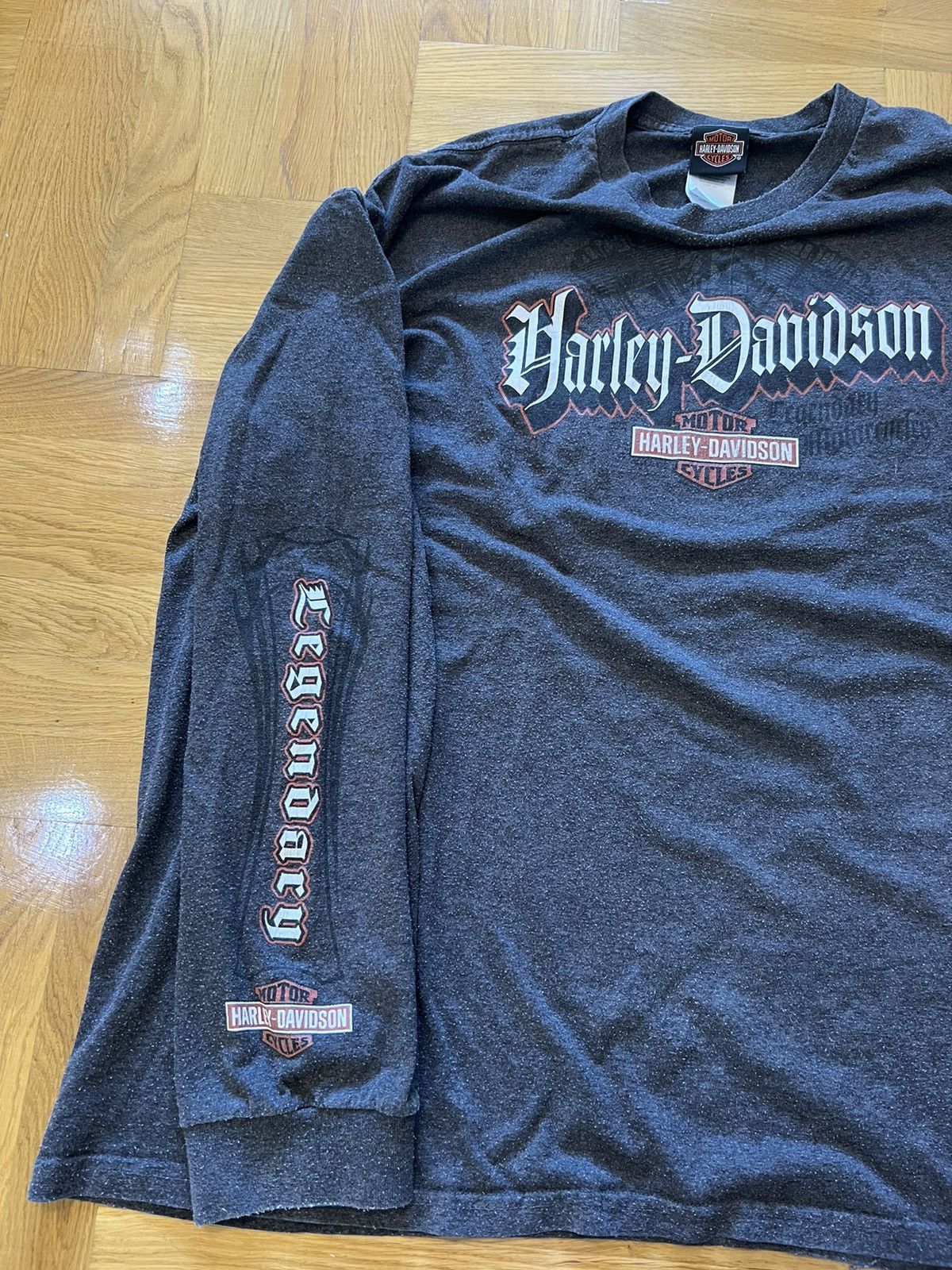 Vintage 2008 Vintage Harley Davidson Long Sleeve T shirt Size US XXL / EU 58 / 5 - 5 Thumbnail