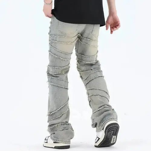 VIBE Opium Embroidery Stack Denim Jeans Retro Vintage y2k Size US 30 / EU 46 - 1 Thumbnail