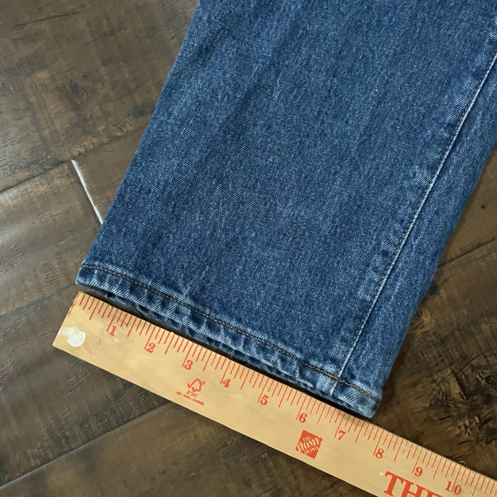 Madewell Madewell Jeans Womens 32x28 High Rise Blue Whiskers Distressed Pockets Stretch Jeans Straight 32 Regular Womens Size 24" / US 00 / IT 34 - 5 Thumbnail
