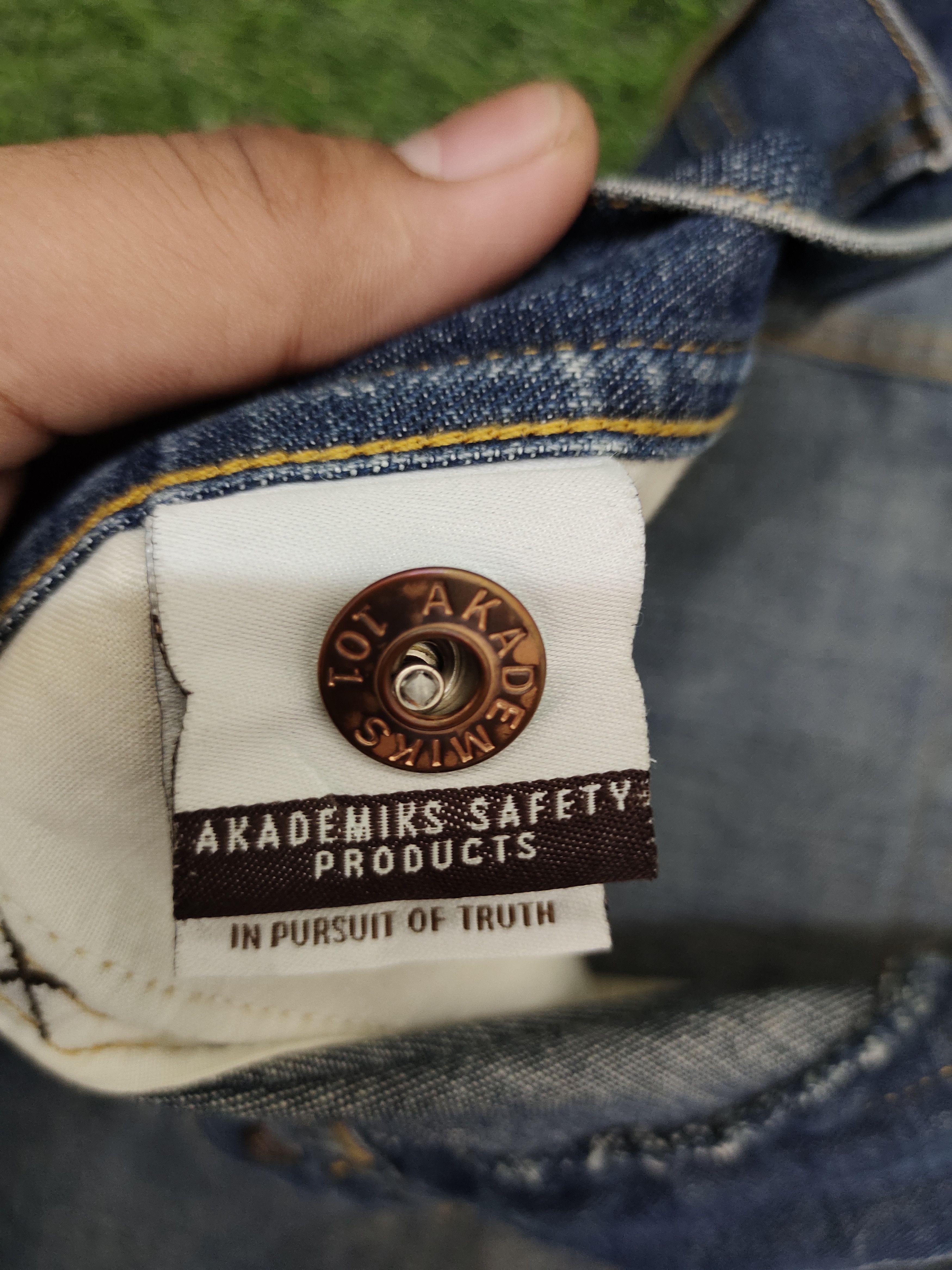 Akademiks Baggy Jeans Akademiks 'Gene Research' Printed Knee Wide Leg Size US 38 / EU 54 - 19 Thumbnail
