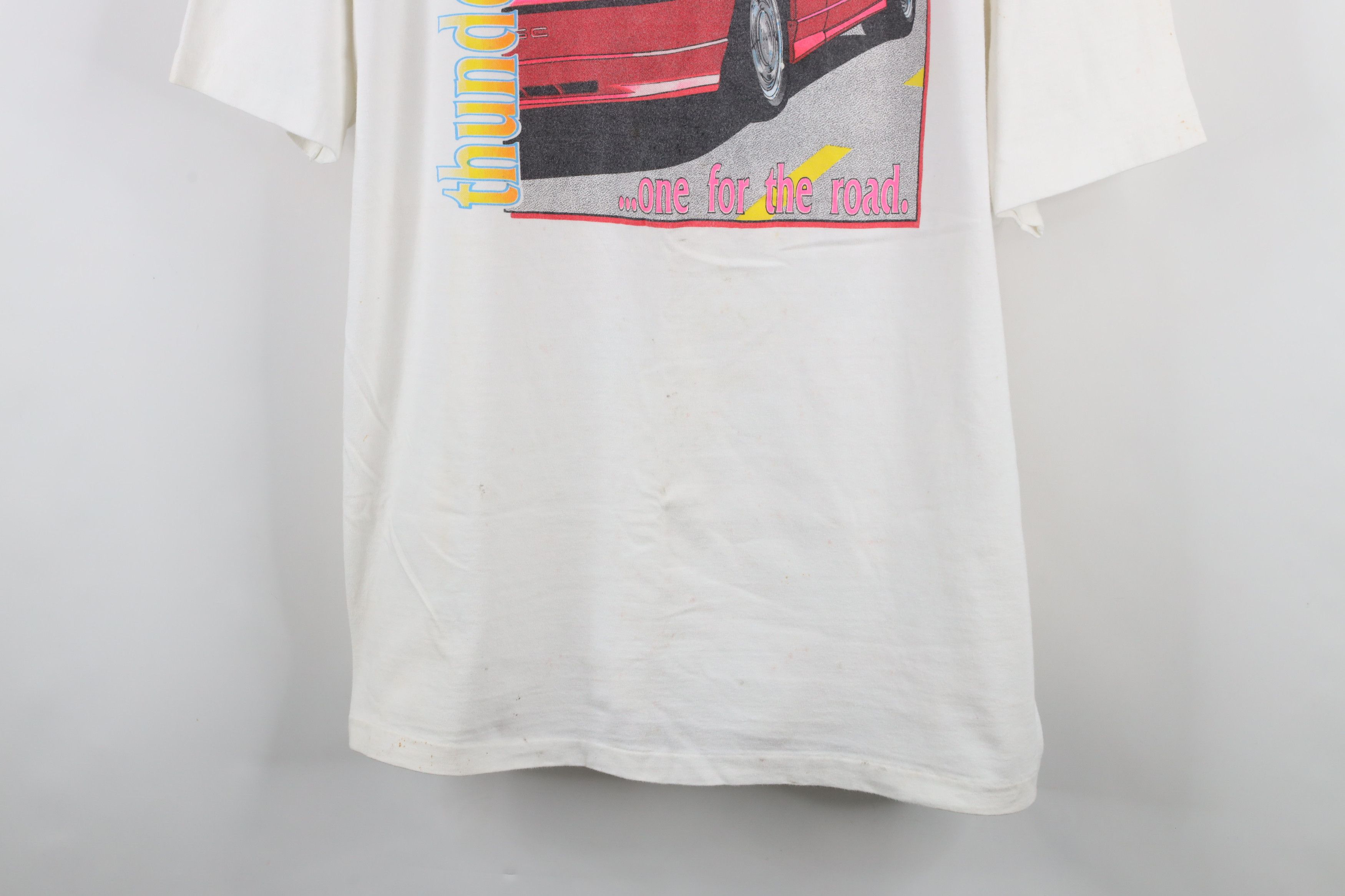 Vintage Vintage 90s Spell Out Ford Thunderbird Car T-Shirt White USA Size US XXL / EU 58 / 5 - 3 Thumbnail