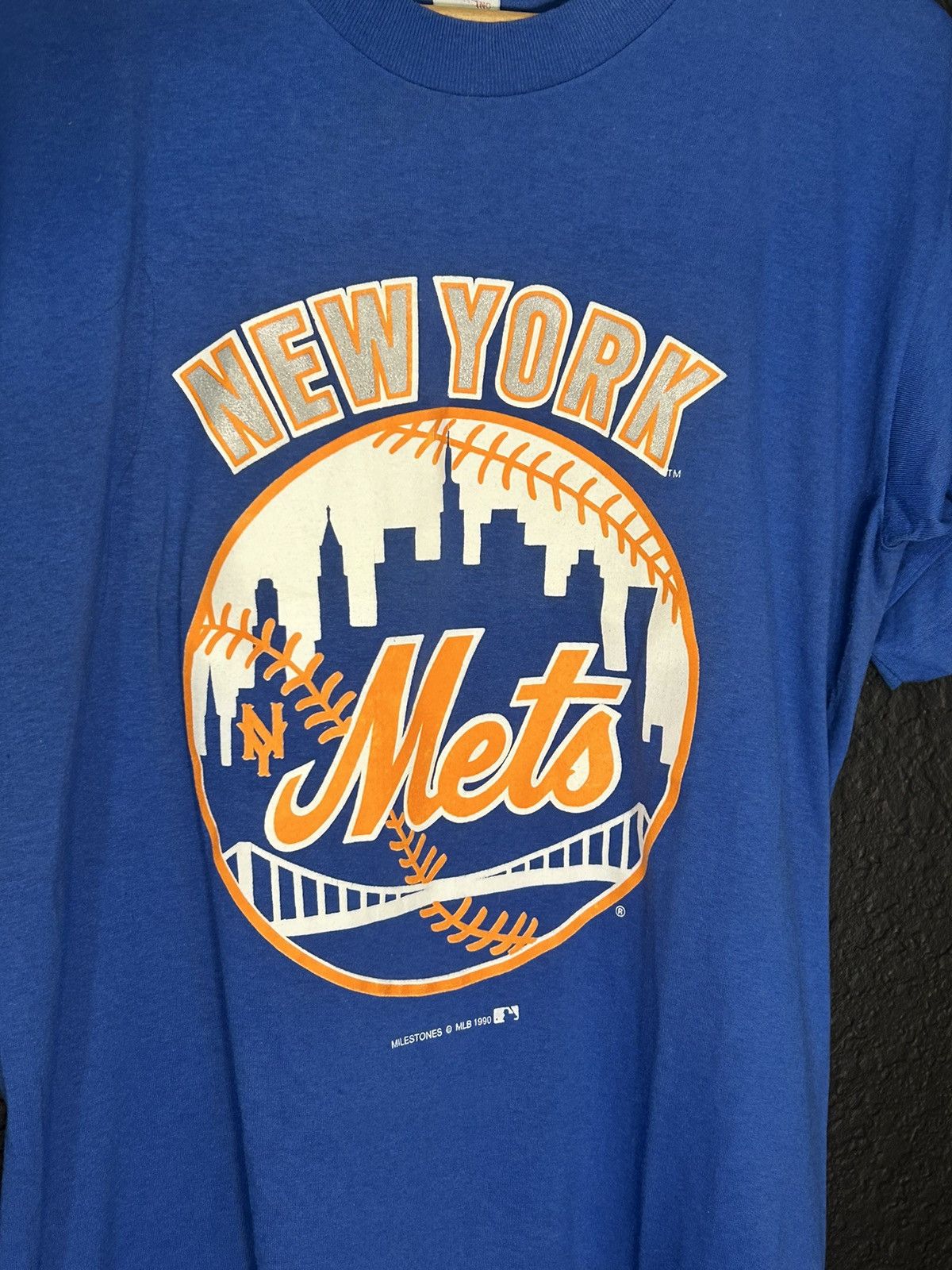 MLB 1990 MLB New York Mets T Shirt Size US L / EU 52-54 / 3 - 2 Thumbnail