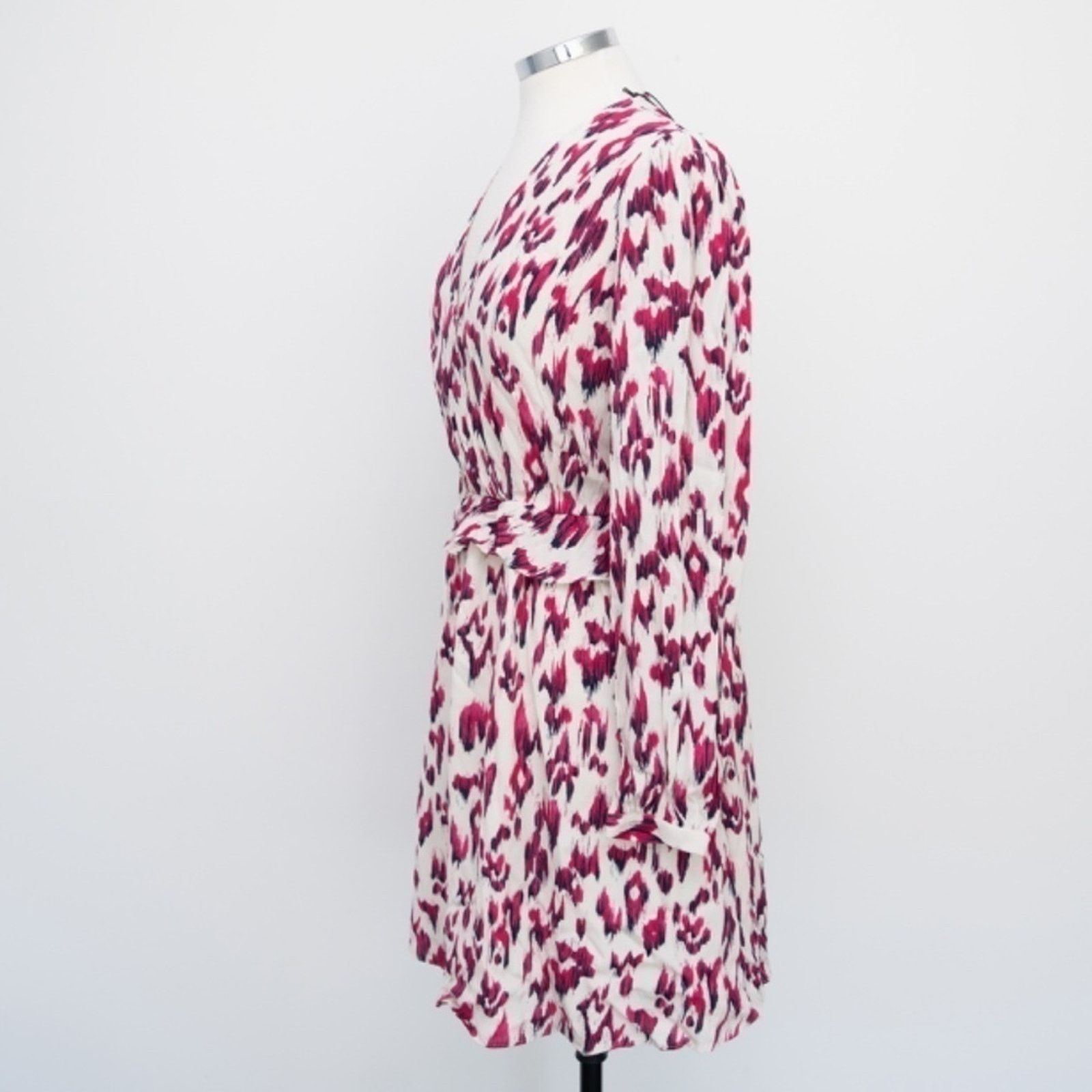 Scotch & Soda Scotch & Soda. Wrap Dress In Brushed Ikat Cherry Pie. Size M / US 6-8 / IT 42-44 - 10 Thumbnail