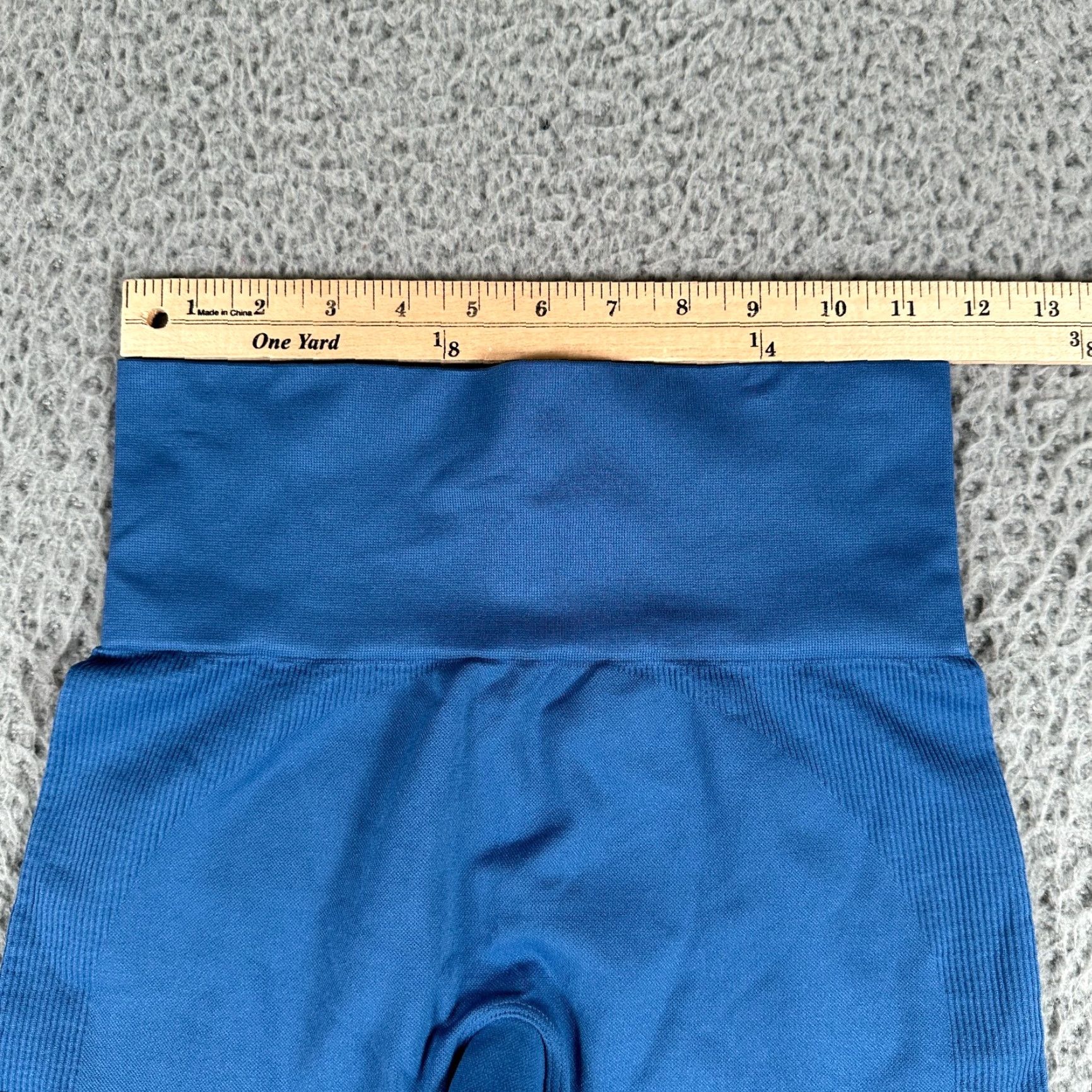 Vintage SET Active Leggings Womens Small Blue Ribbed Activewear Size 28" / US 6 / IT 42 - 3 Thumbnail