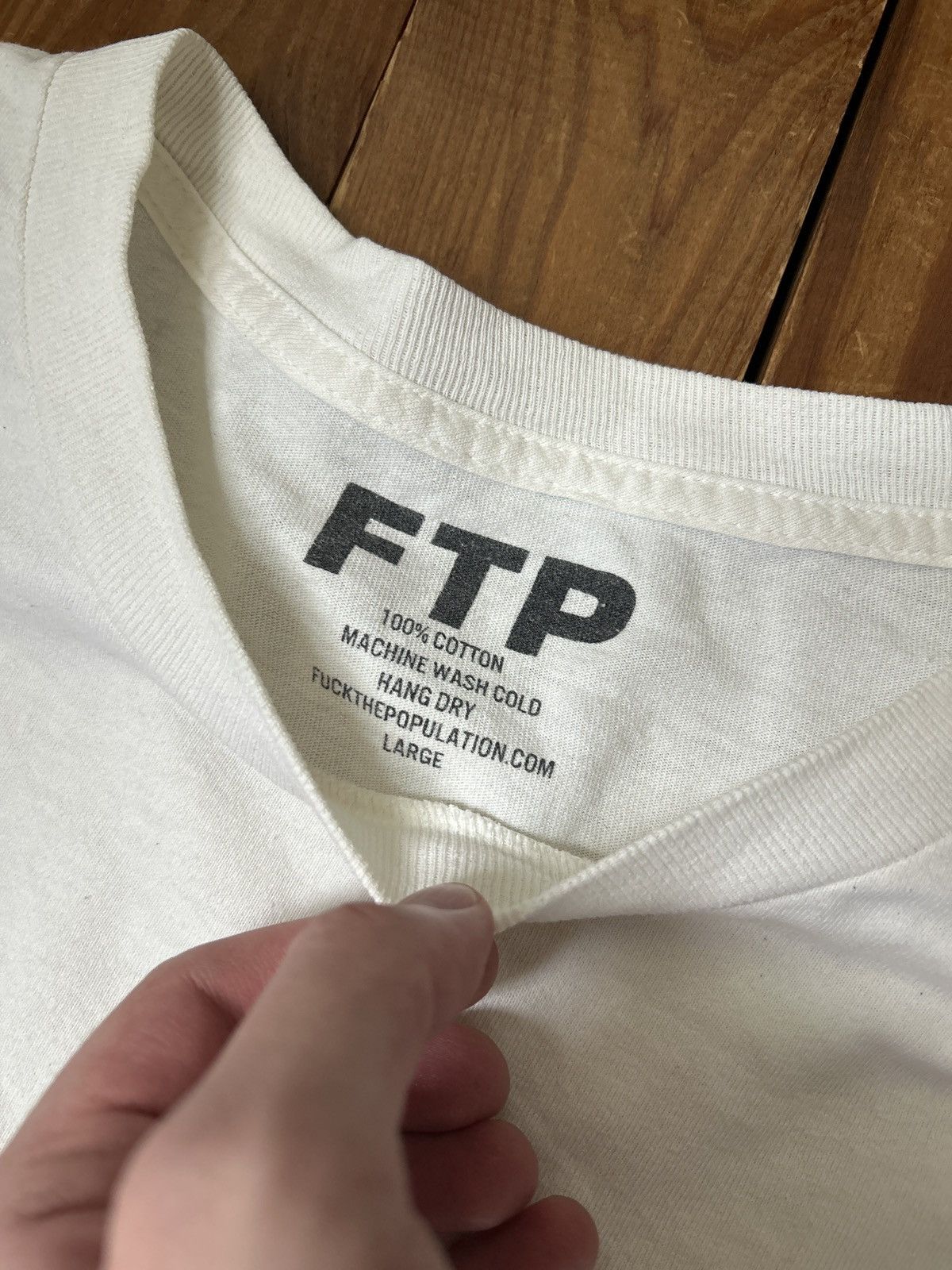 Fuck The Population FTP Terrorist Organization White Tee Shirt Size US L / EU 52-54 / 3 - 2 Thumbnail