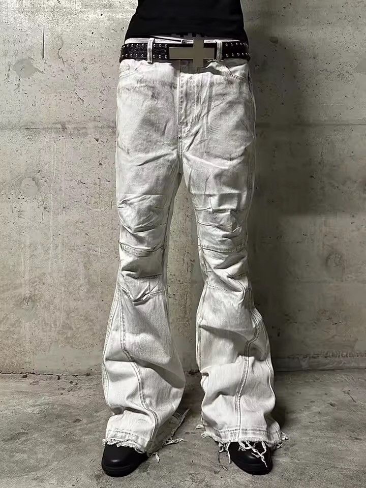 Jean ltx vintage washed faded loose baggy bootcut jeans Size US 31 - 2 Thumbnail