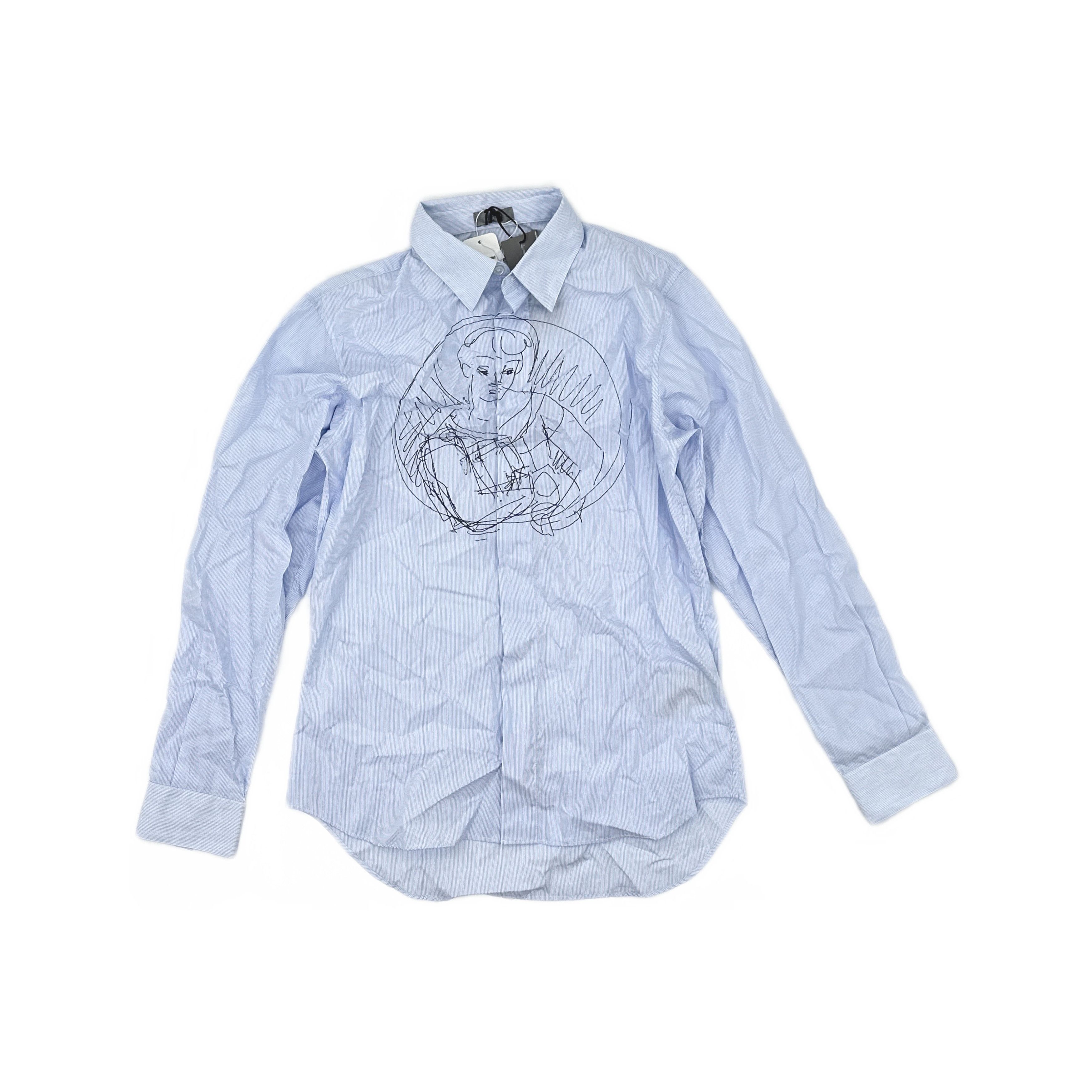Dior Dior Graphic Striped Shirt Size M Size US M / EU 48-50 / 2 - 1 Thumbnail