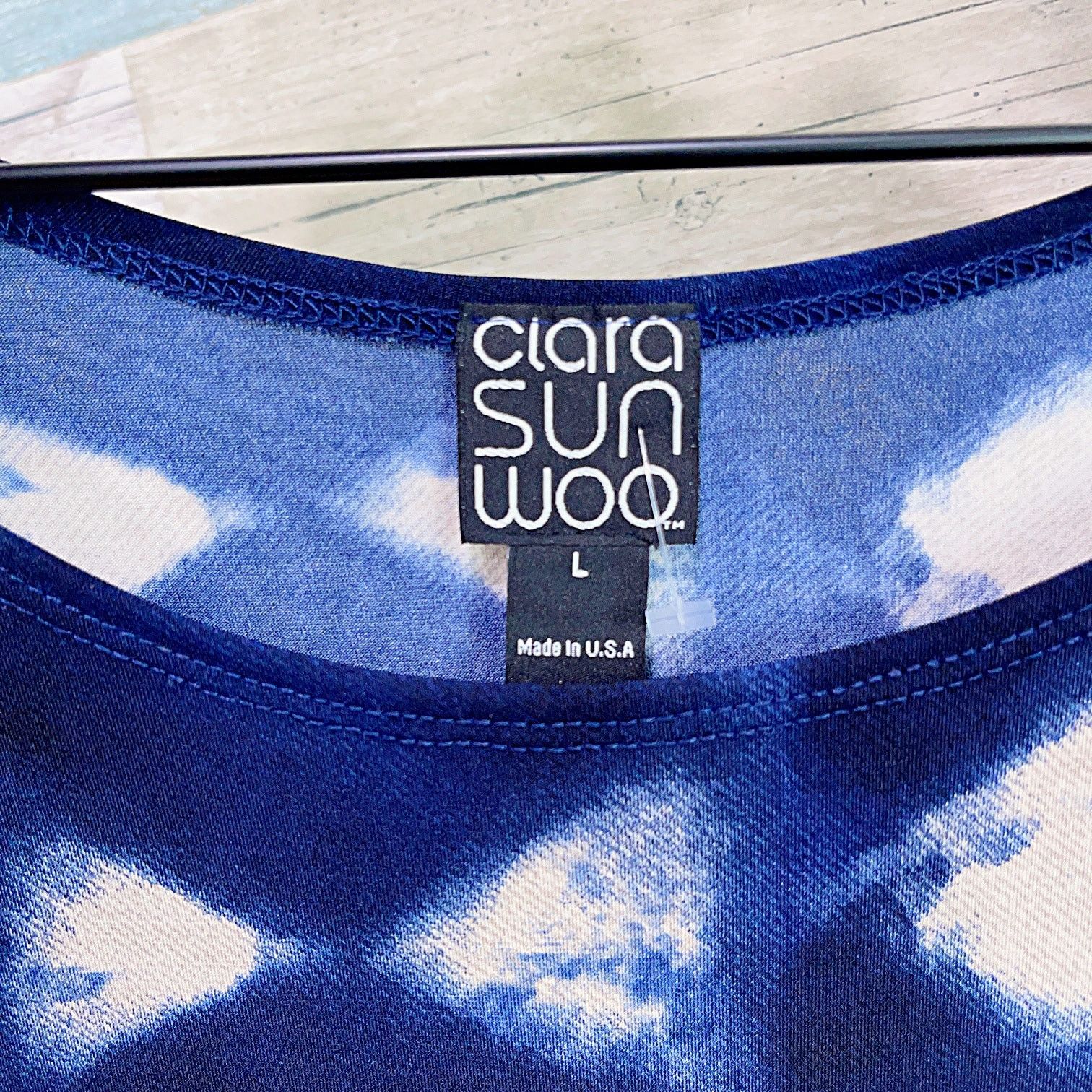 Other Clara Sun Woo Relaxed 3/4 Sleeve Jersey Tunic Top Blue Work Size L / US 10 / IT 46 - 5 Thumbnail