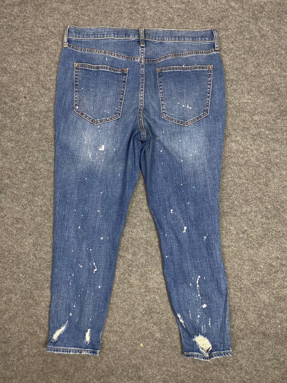 Gap gap japanese brand paint splatter distressed denim Size 36" / US 14 / IT 50 - 1 Thumbnail