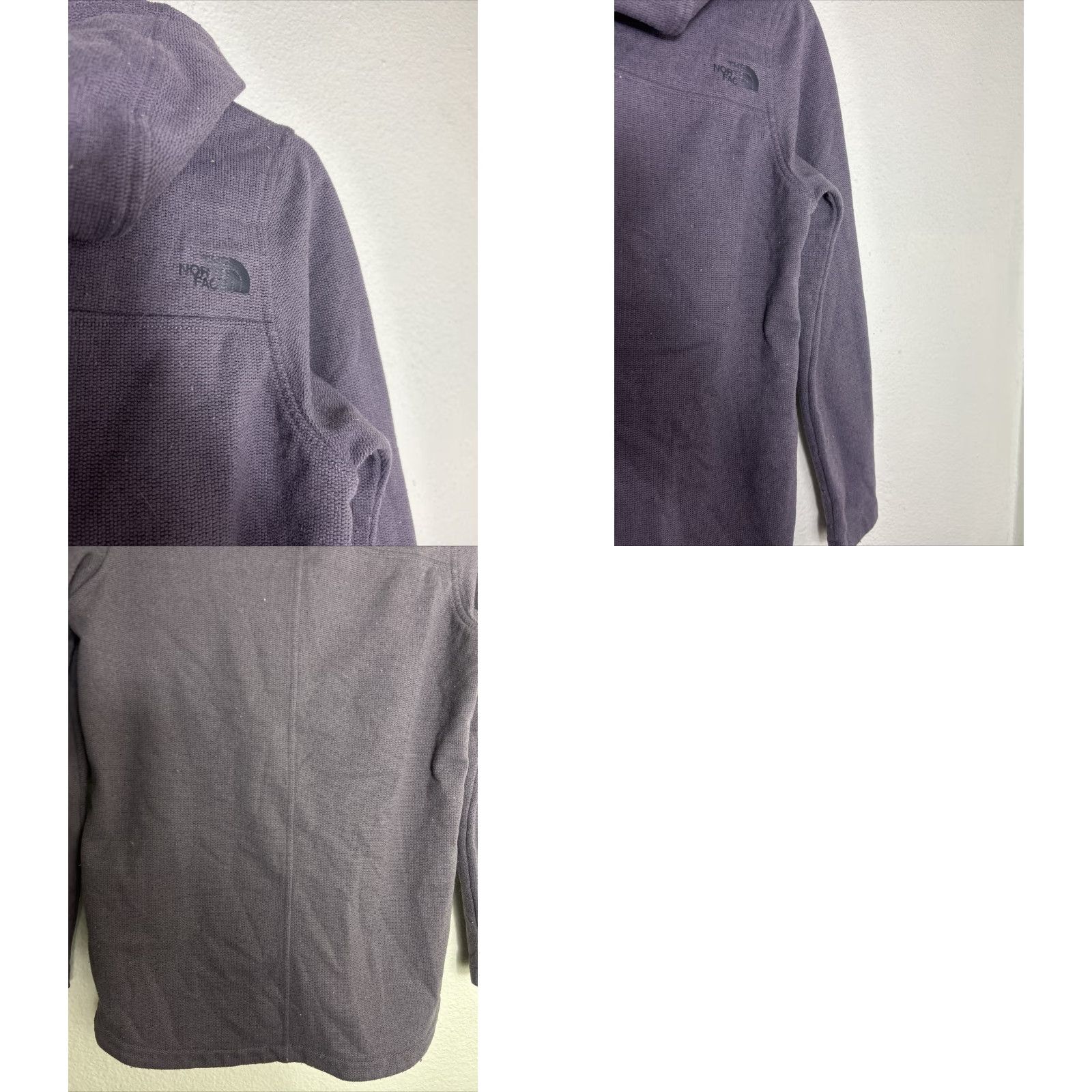 The North Face The North Face Women’s Small Fleece Pullover Hoodie Jacket Gray Snap Knit Stitch Small Gray The North Face Logo Casual Womens Jacket Size S / US 4 / IT 40 - 10 Thumbnail
