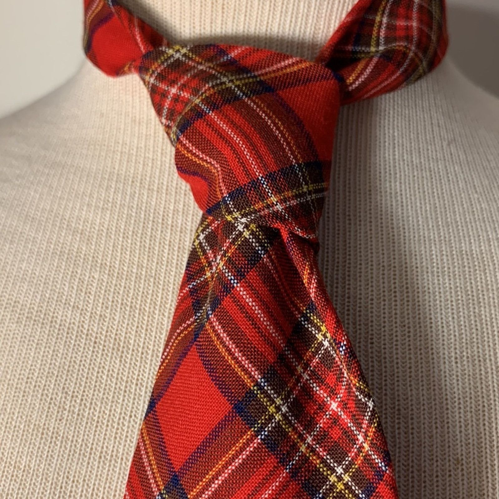 Botany 500 Scotland Botany Royal Stewart clan tartan plaid wool tie Size ONE SIZE - 1 Thumbnail