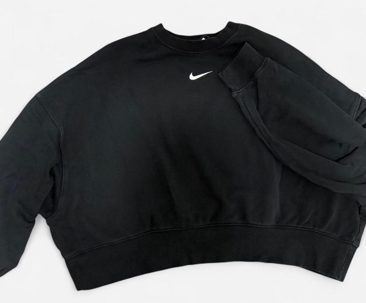 Nike Black Nike Oversized Jumper Size L / US 10 / IT 46 - 1 Thumbnail