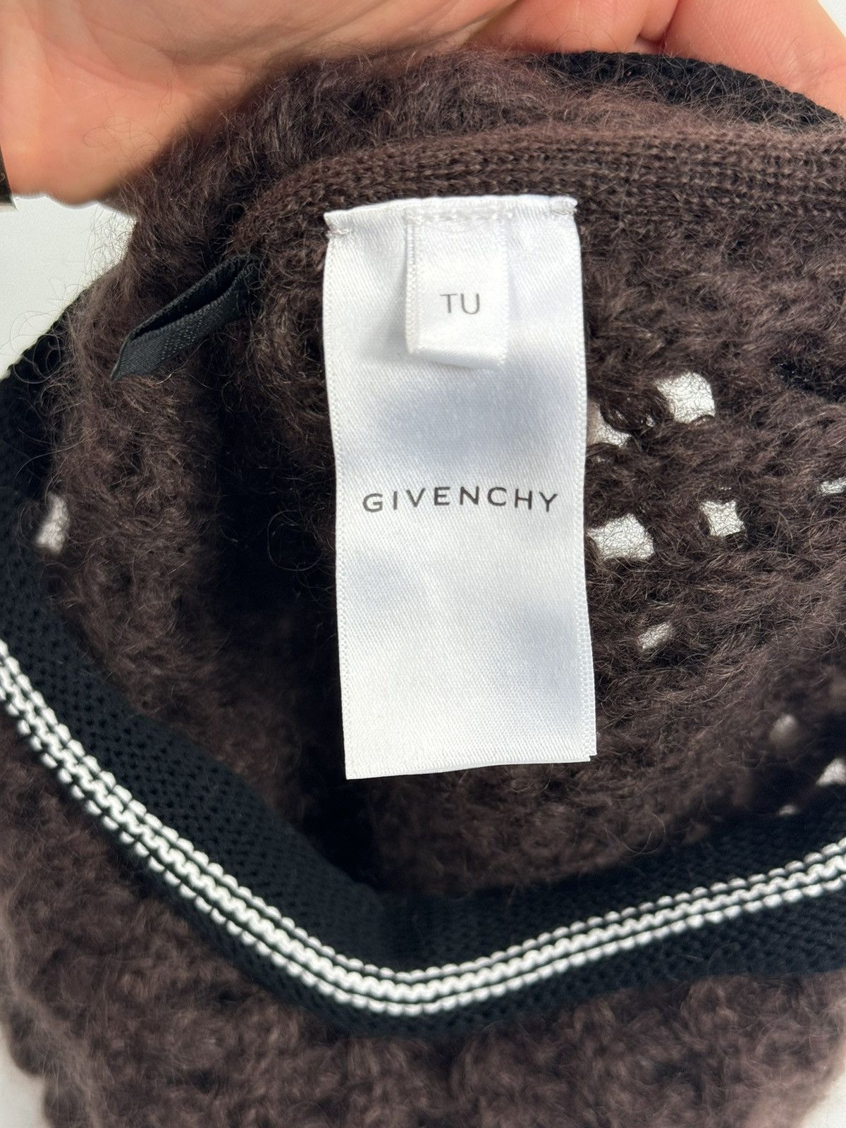 Givenchy BROWN WOOL HORN BALACLAVA Size ONE SIZE - 7 Thumbnail
