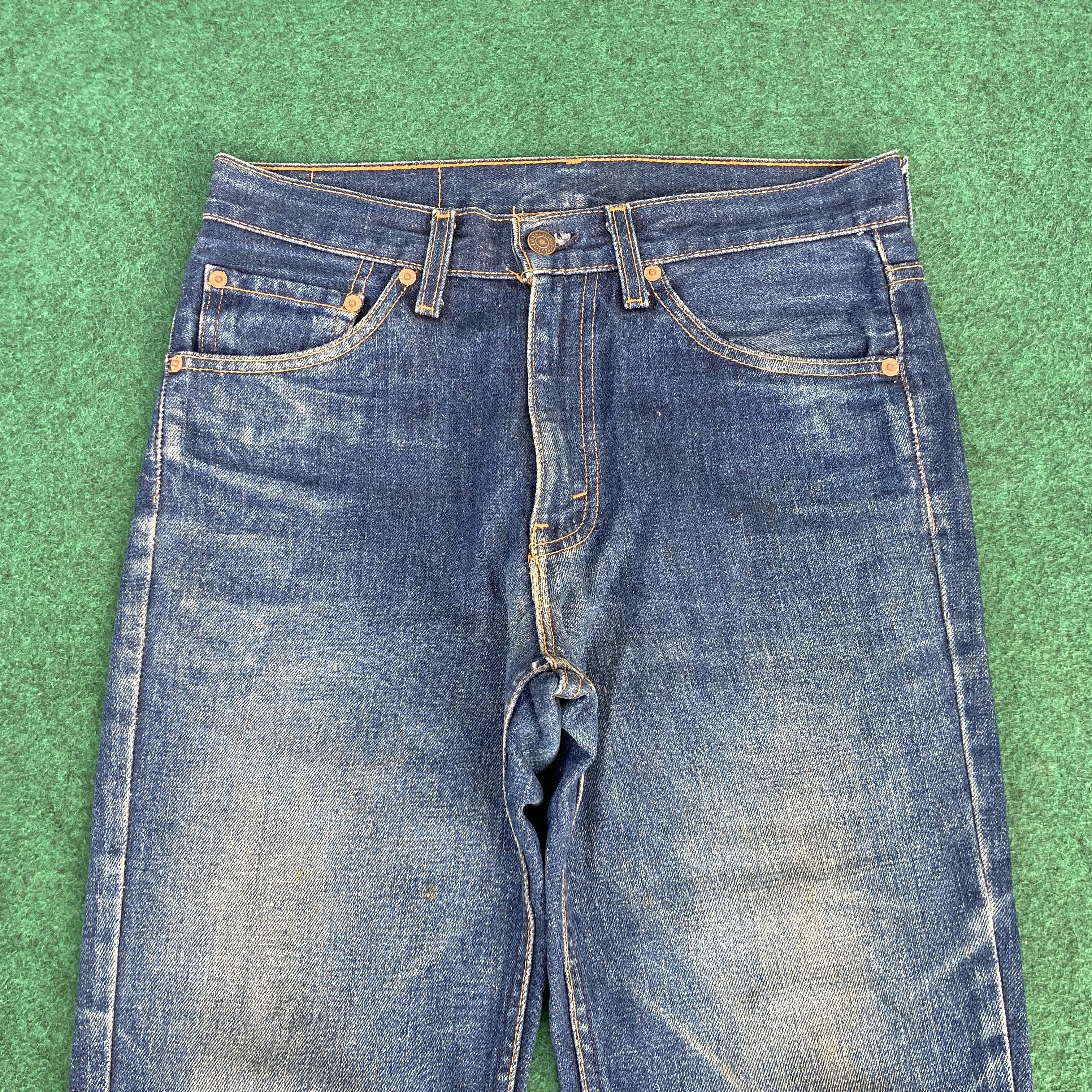 Levi's 30x33 Vtg Levis 517 Faded Blue Denim Flared Bootcut Jeans Size US 30 / EU 46 - 3 Thumbnail