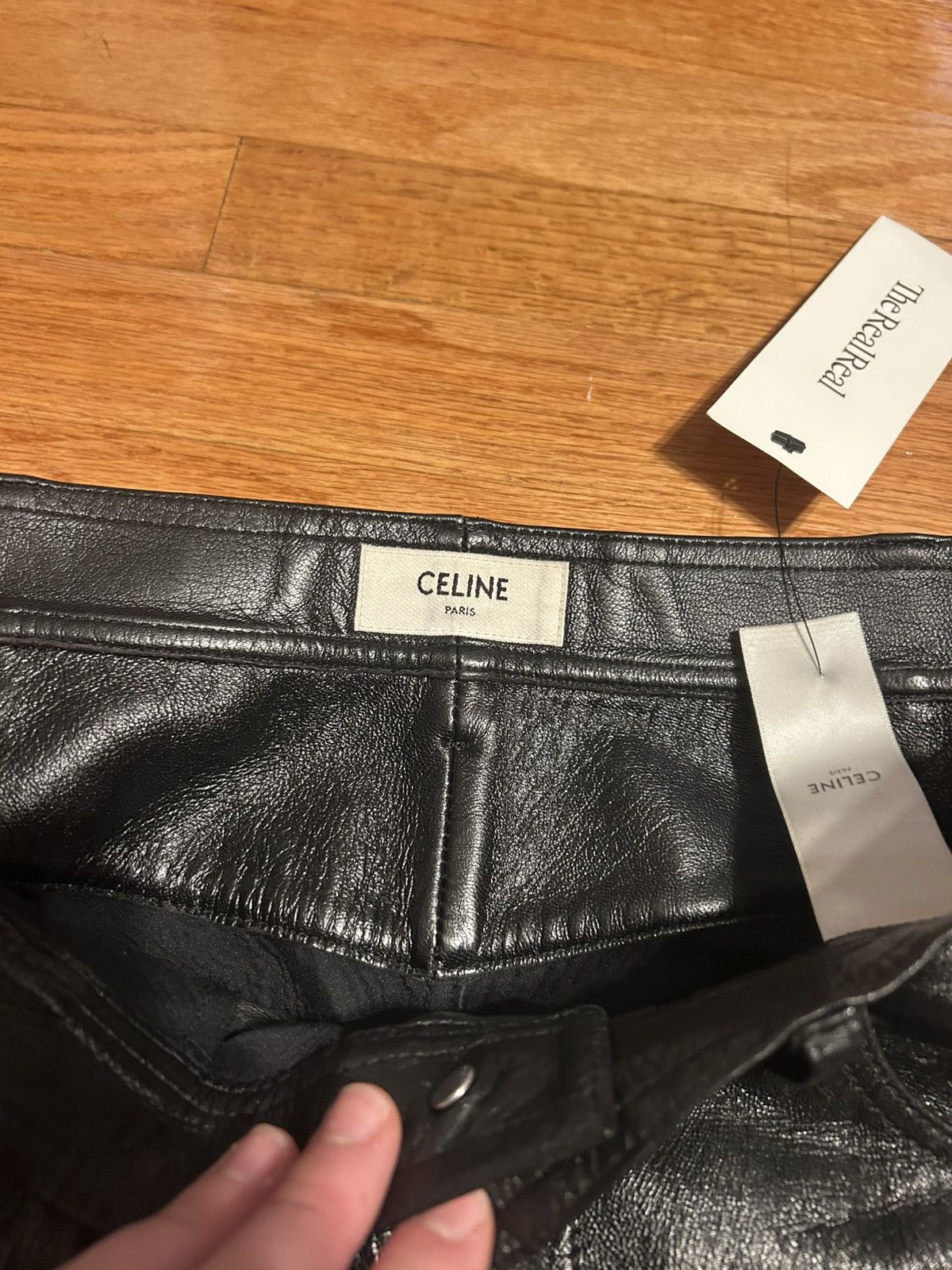 Celine Celine Lambskin Moto Pants Size US 32 / EU 48 - 6 Thumbnail