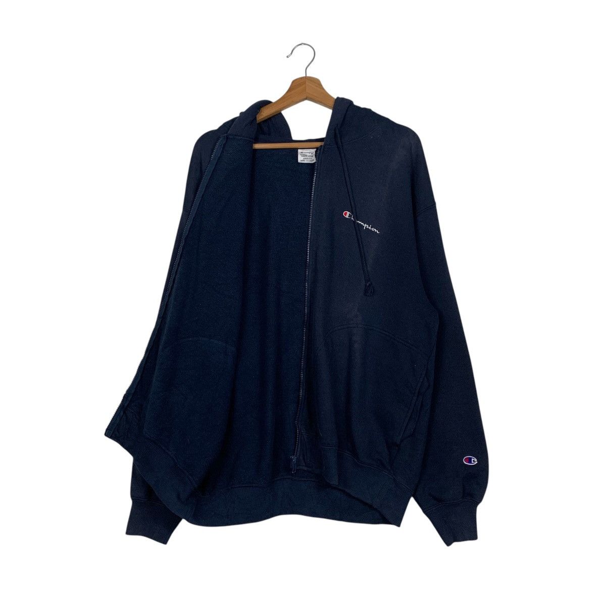 Champion CHAMPION Navy Blue Zipper Hoodies Sweatshirt #1724-C76 Size US XXL / EU 58 / 5 - 11 Thumbnail