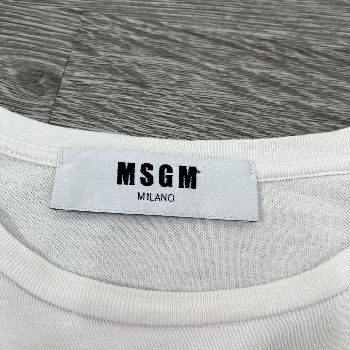 MSGM MSGM Milano Inserti a Balze Tee Luxury Brand Size S / US 4 / IT 40 - 4 Thumbnail