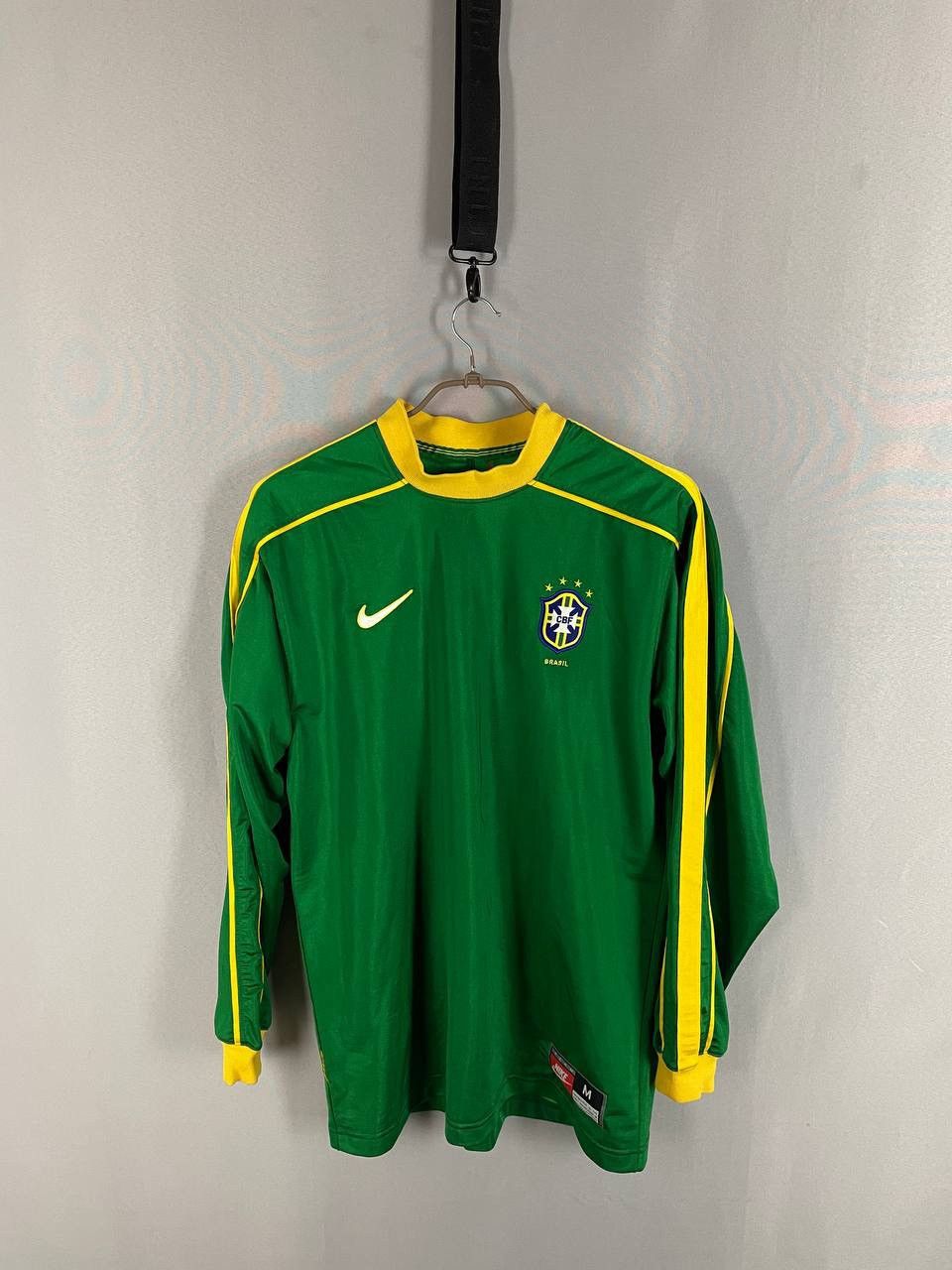 Nike Nike Longsleeve Tee T Shirt Brazil Vintage 1990s Soccer Size US M / EU 48-50 / 2 - 1 Thumbnail