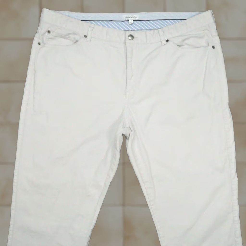 Peter Millar Peter Millar Pants Men 42x28 Gray Vintage Cavas 5 Pocket Chino Trouser Size US 42 / EU 58 - 1 Thumbnail