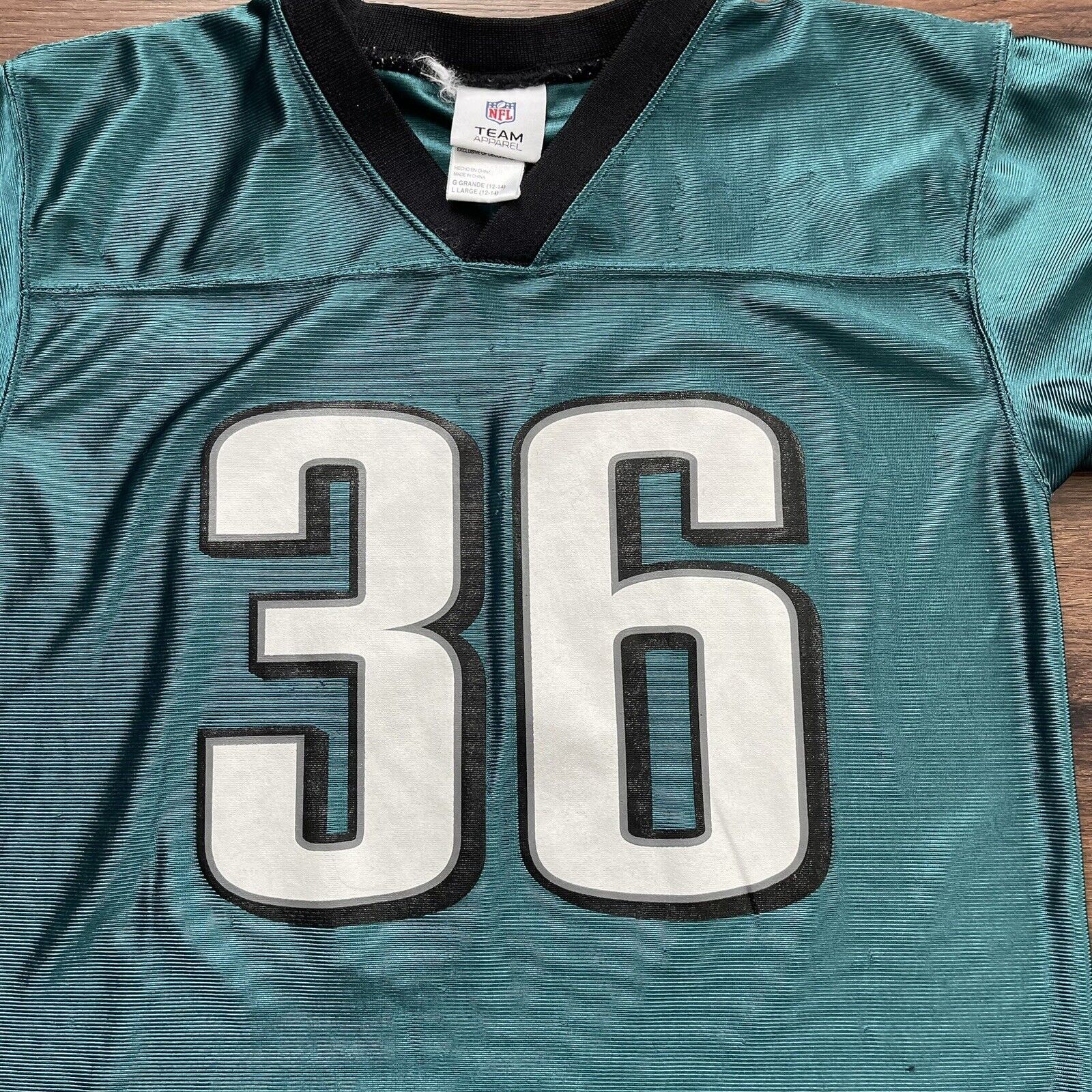 Reebok Philadelphia Eagles Jersey Youth L Brian Westbrook RBK Y15 Size US L / EU 52-54 / 3 - 4 Thumbnail