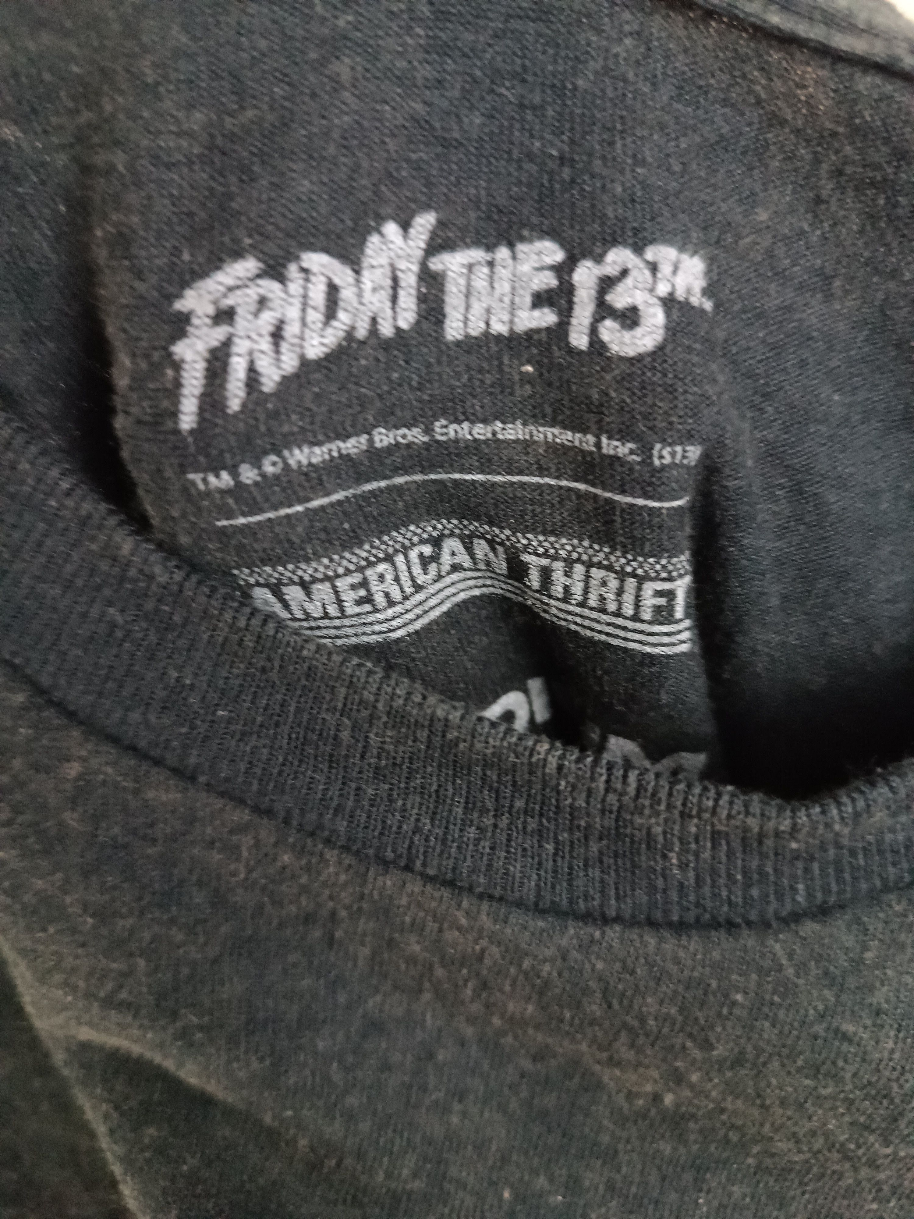 Vintage VINTAGE FRIDAY THE 12TH MOVIE HORROR KRUEGER SCARY TEE Size US L / EU 52-54 / 3 - 9 Thumbnail