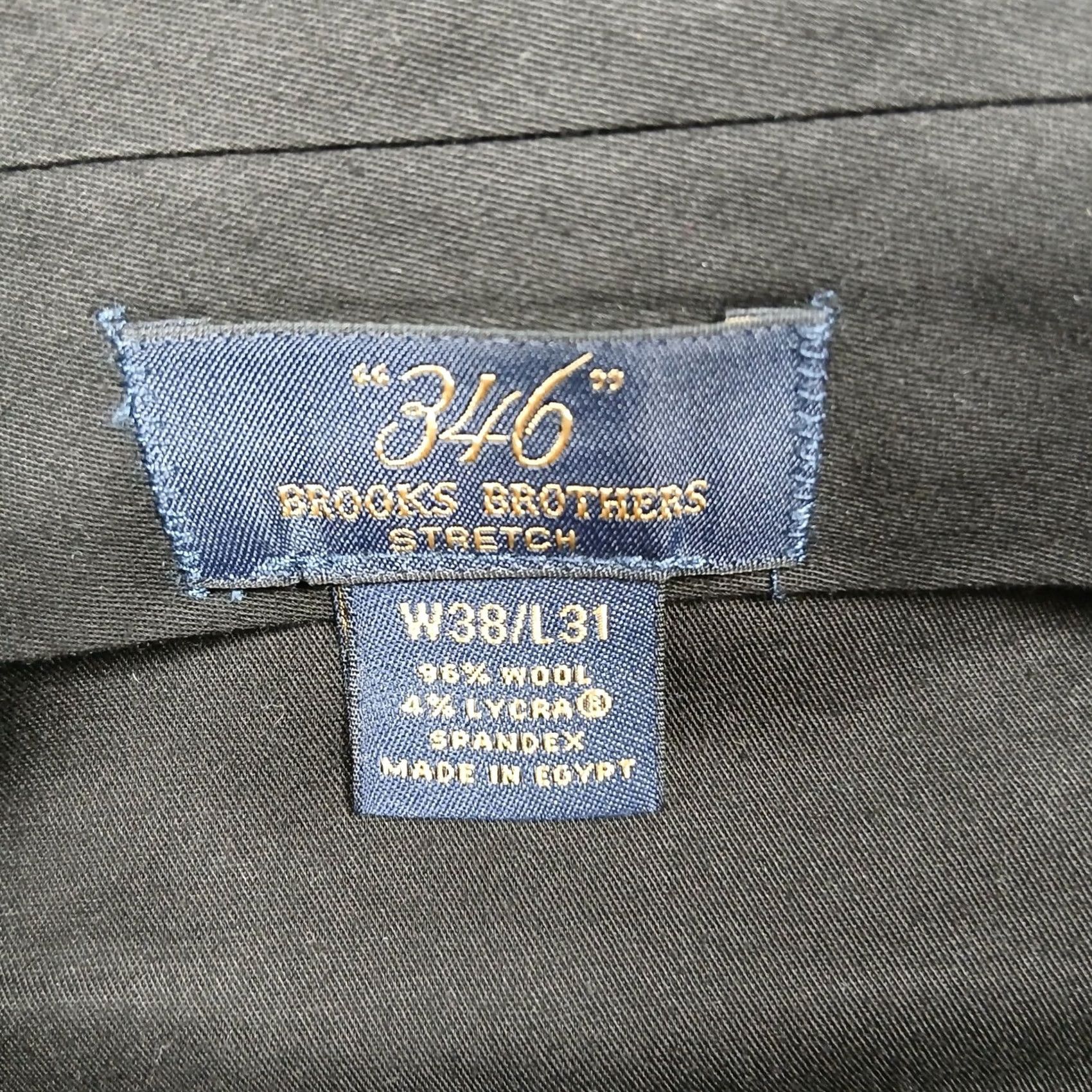 Brooks Brothers Brooks Brothers 346 Dress Pants Men's 38x31 Charcoal Wool Blend Stretch Size US 38 / EU 54 - 4 Thumbnail