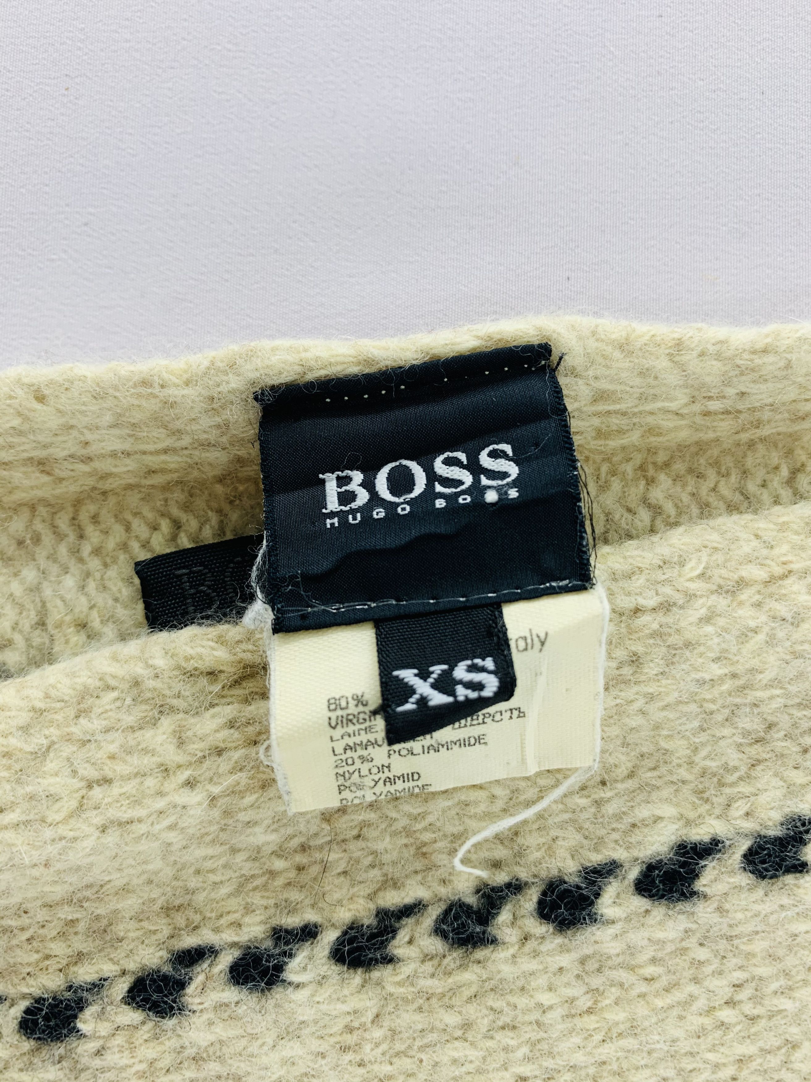 Hugo Boss Boss Hugo Boss Scarf Wool Muffler Neck Wrap BL5206 Size ONE SIZE - 4 Thumbnail