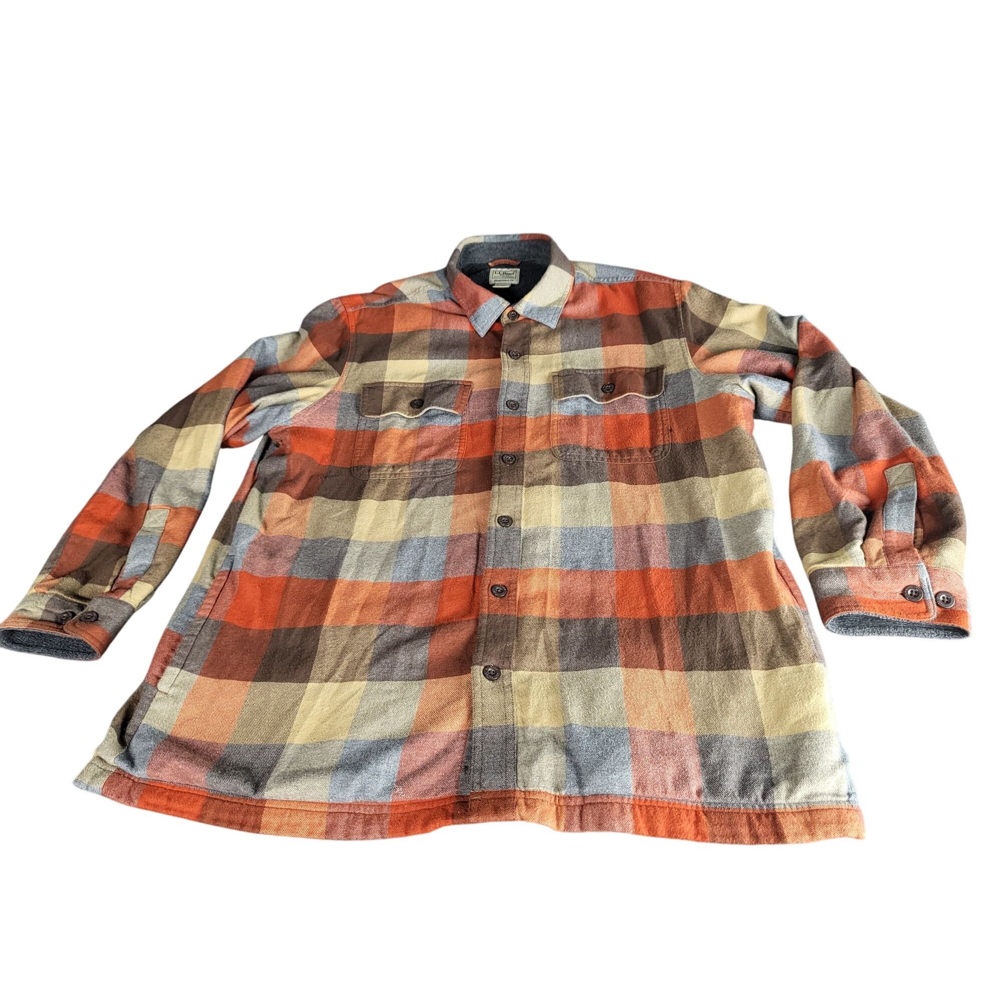 L.L. Bean L.L. Bean Fleece Lined Traditional Plaid Shacket Men Sz L Bu Size US L / EU 52-54 / 3 - 1 Thumbnail