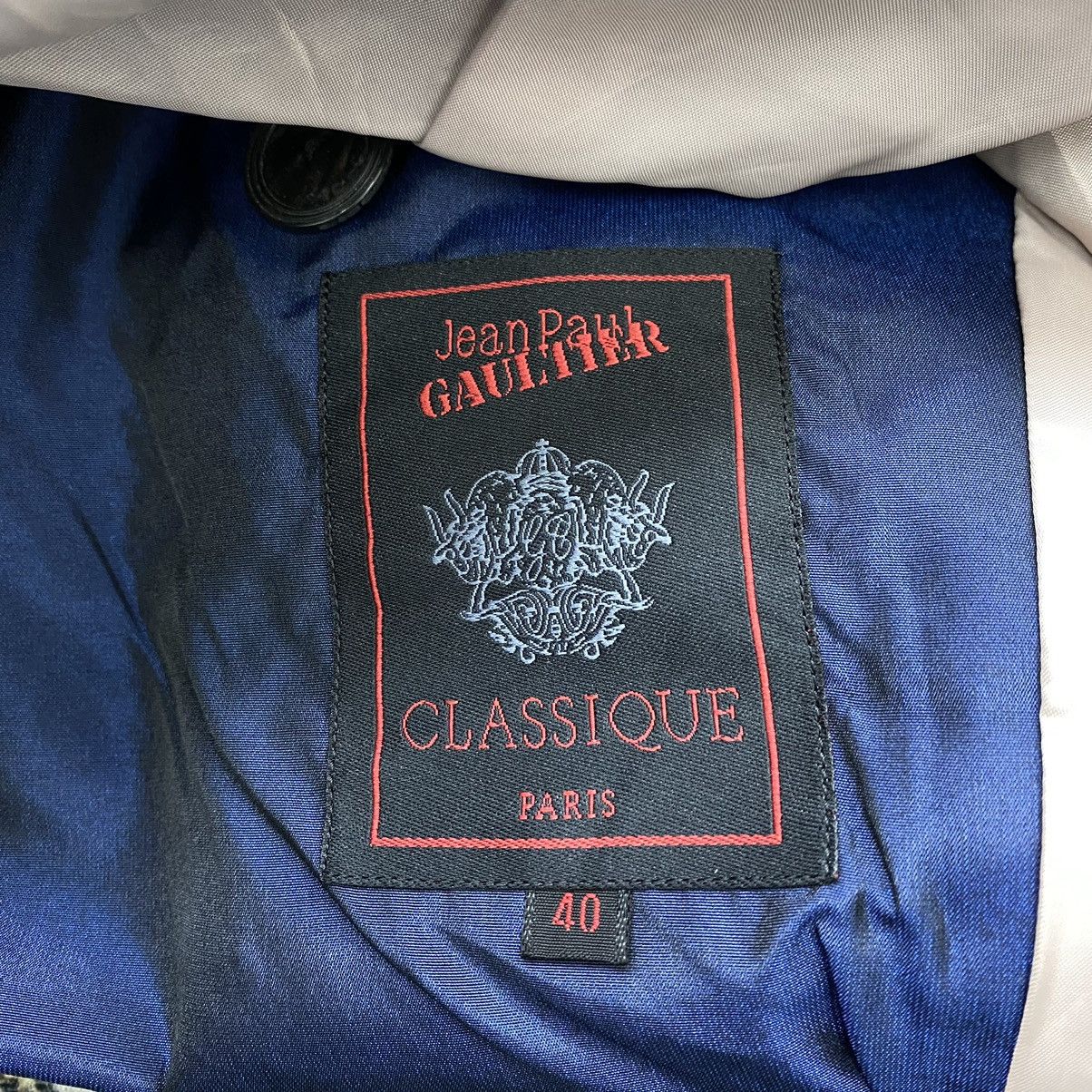 Jean Paul Gaultier Vintage JEAN PAUL GAULTIER Classique Blue Short Blazer Coat Size S / US 4 / IT 40 - 5 Thumbnail