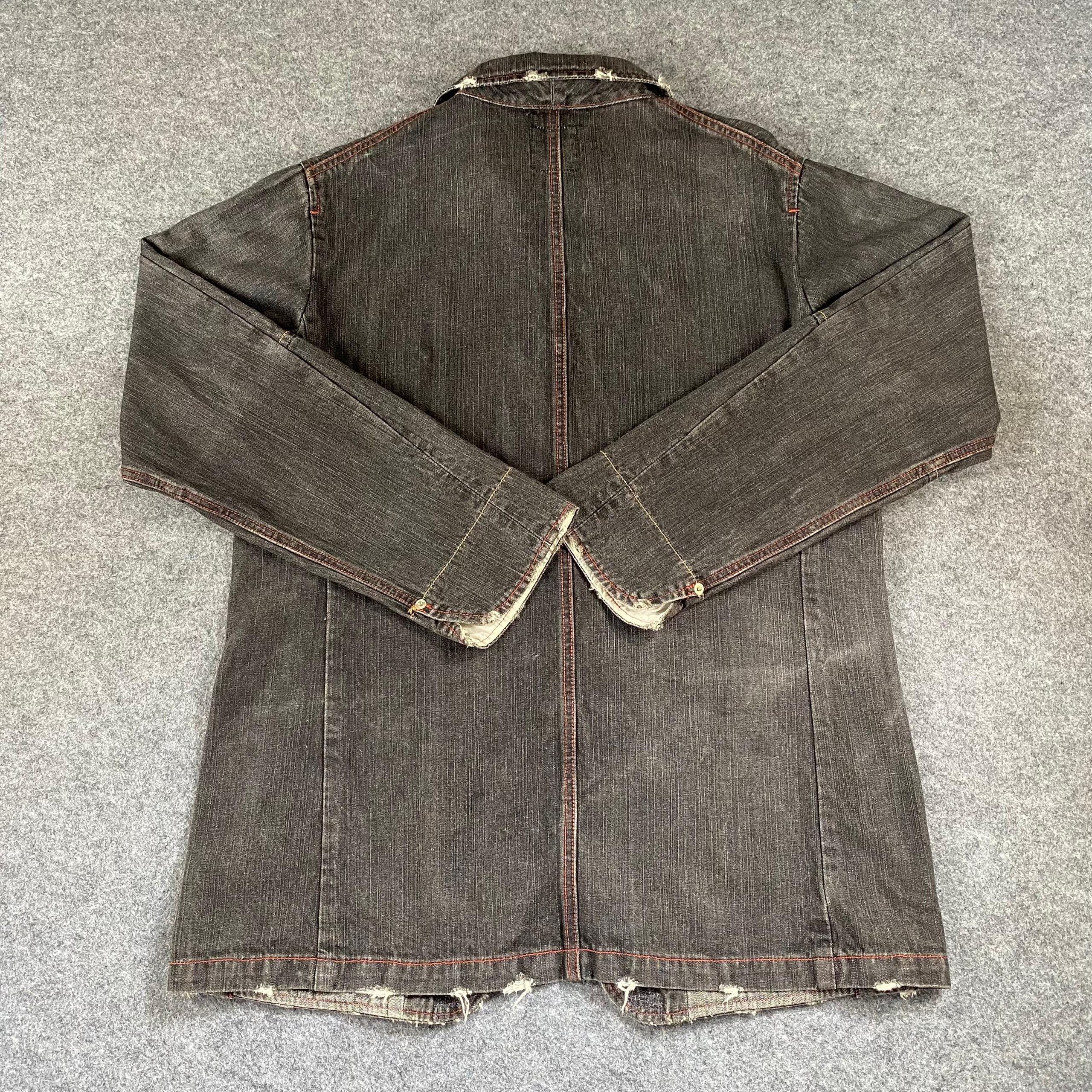 Japanese Brand Vintage Power To The People Denim Blazer Jacket Size US L / EU 52-54 / 3 - 4 Thumbnail