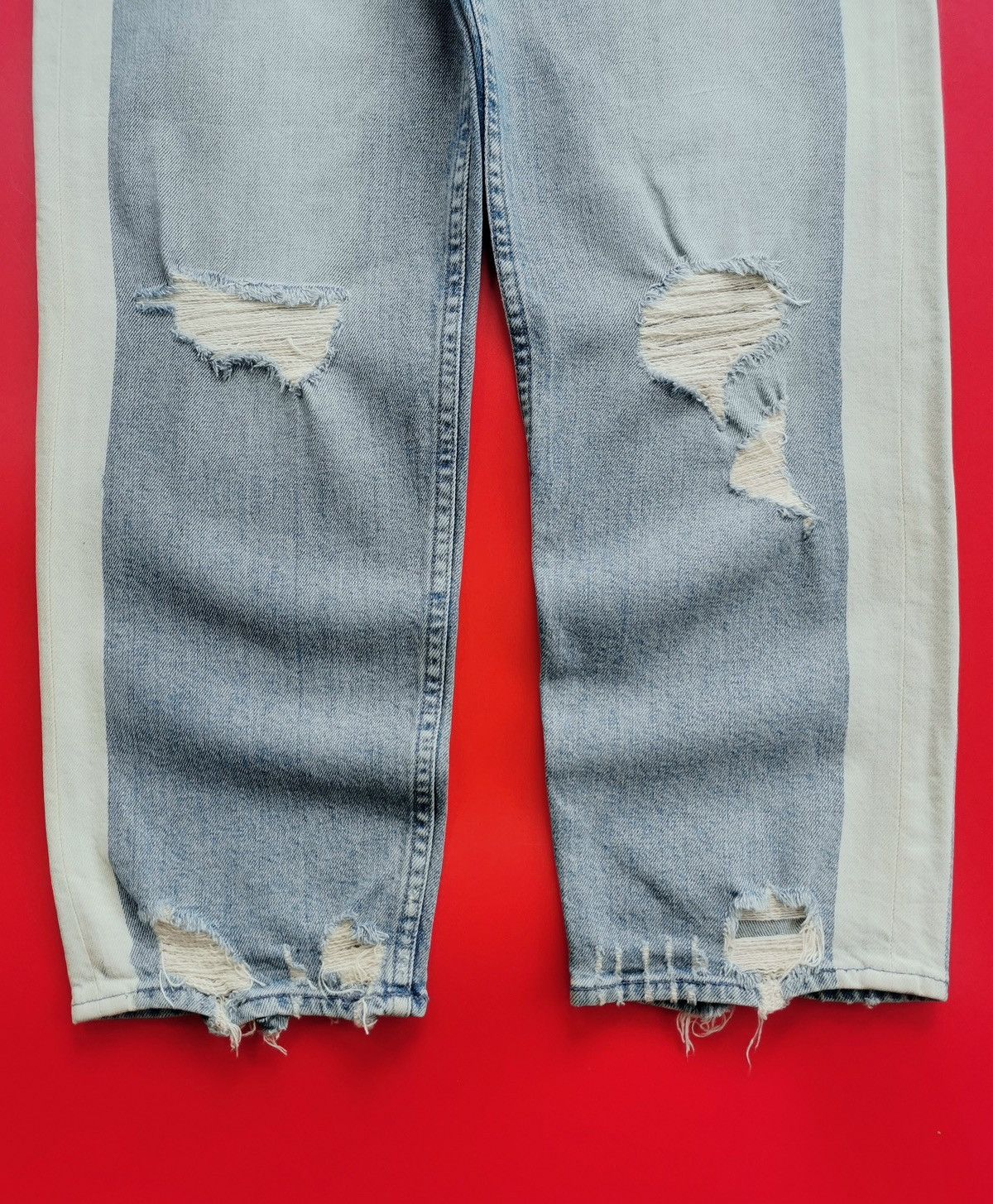 MOTHER Mother The Trasher Stripe Confession Jeans Size 29" - 4 Thumbnail