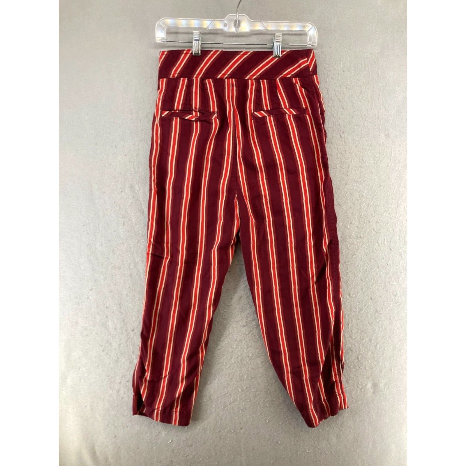 Free People Free People Pants 4 Red Stripe Jogger Boho Pockets Womens Size 27" / US 4 / IT 40 - 7 Thumbnail