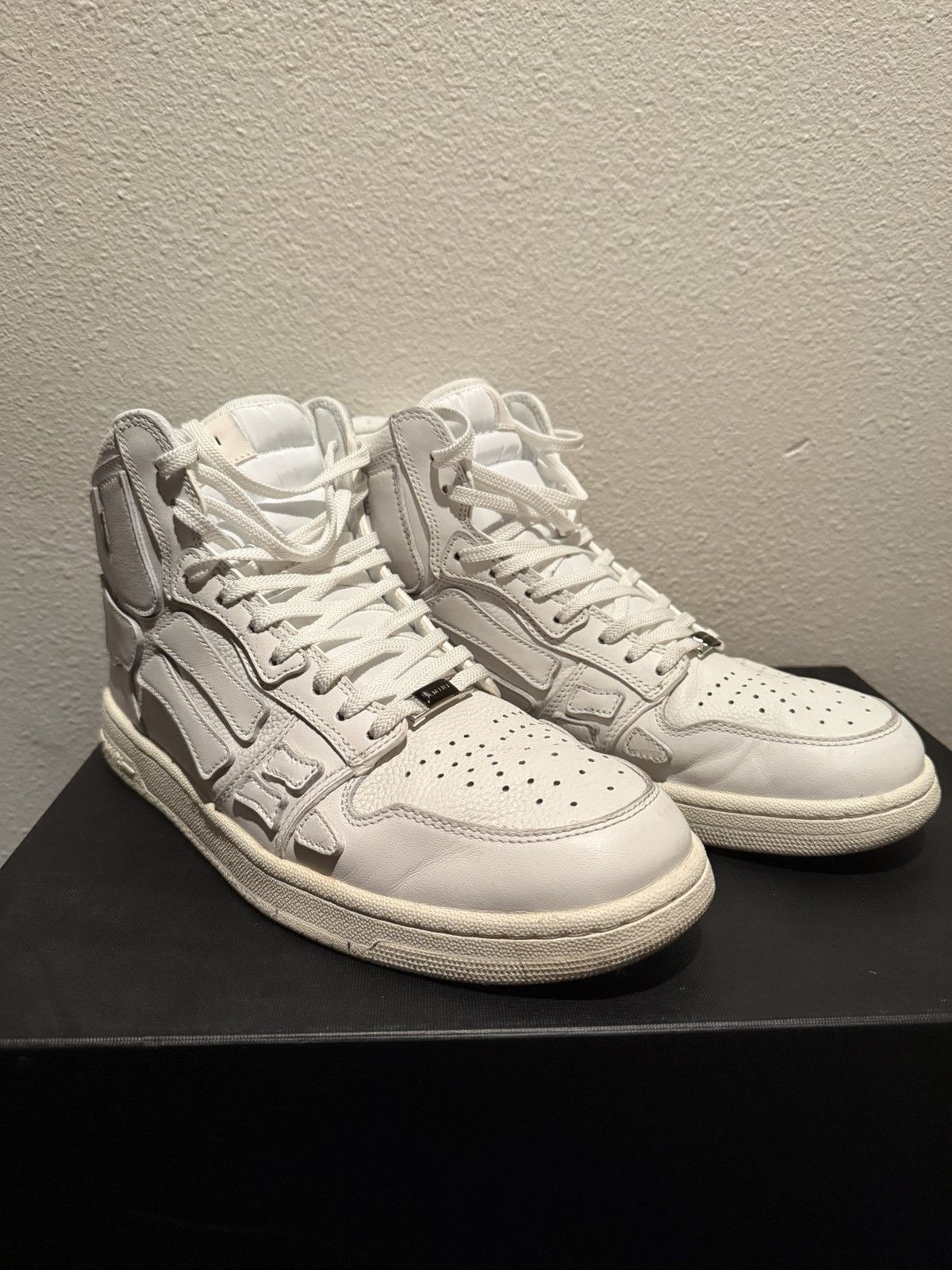 Amiri AMIRI WHITE SKEL TOP HIGHS Size US 10 / EU 43 - 1 Thumbnail