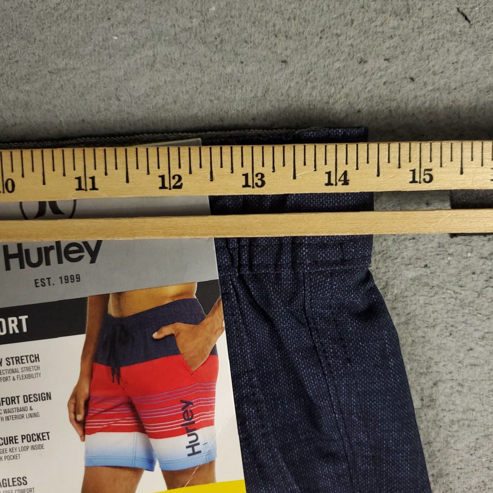 Hurley Hurley Shorts Mens Small Blue Red Striped Beach Board Swim Trunks Size US 29 - 3 Thumbnail
