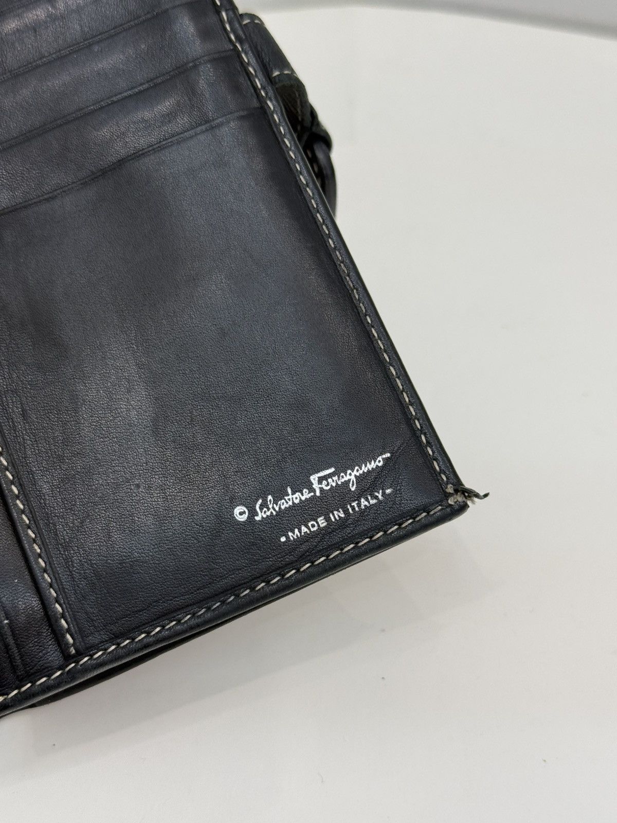Salvatore Ferragamo Salvatore Ferragamo Black Leather Wallet Size ONE SIZE - 5 Thumbnail