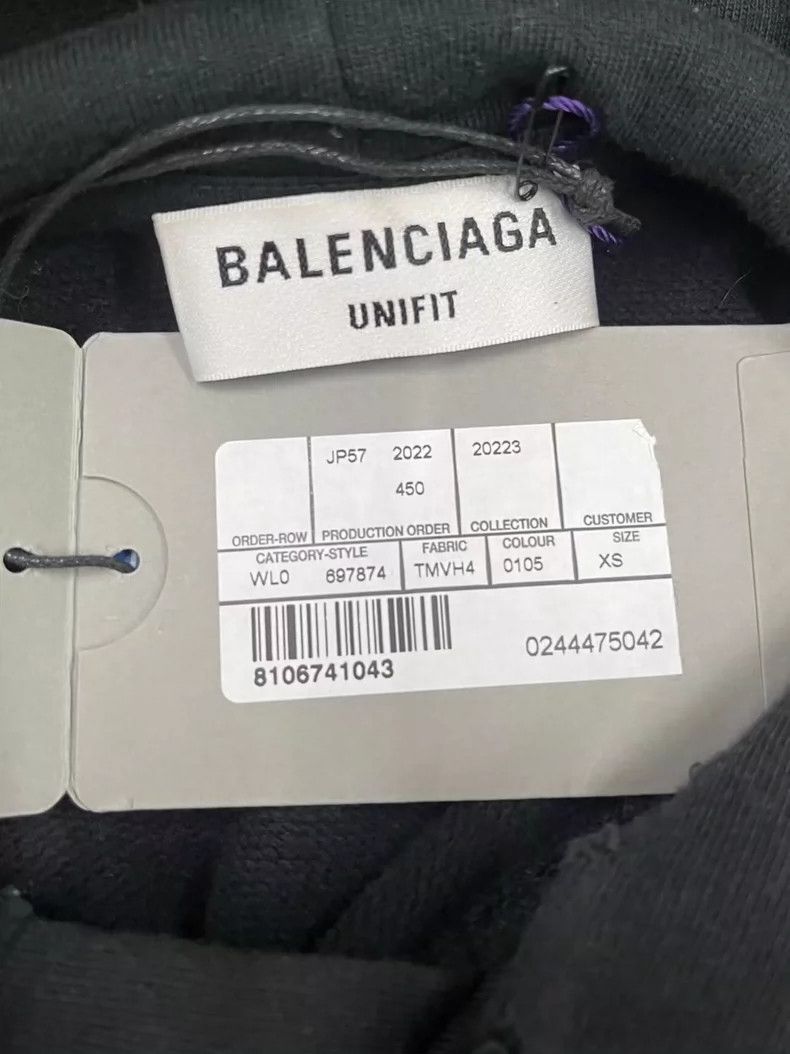 Balenciaga Balenciaga Splash ink logo to make old sweaters Size US XS / EU 42 / 0 - 3 Thumbnail