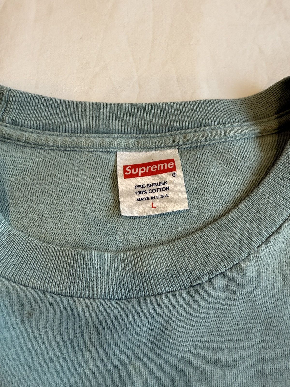 Supreme Supreme Morrissey Photo Tee Slate Blue SS16 – Size Large Size US L / EU 52-54 / 3 - 5 Thumbnail
