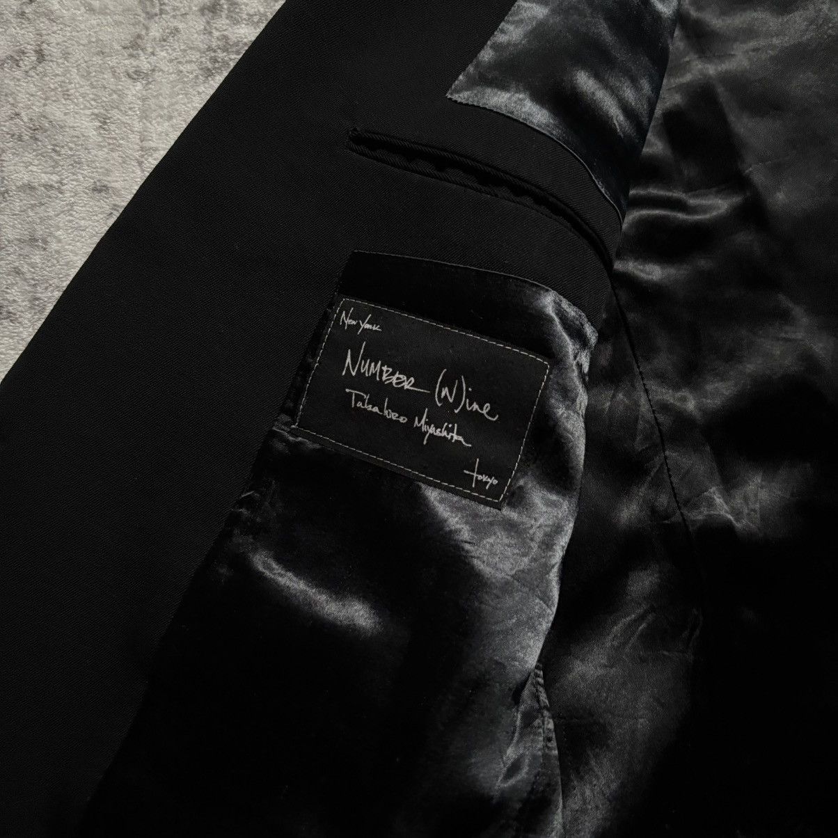Number (N)ine Number (N)ine AW03 Paneled Pinstripe Blazer Jacket | Size 5 Size 50R - 9 Thumbnail