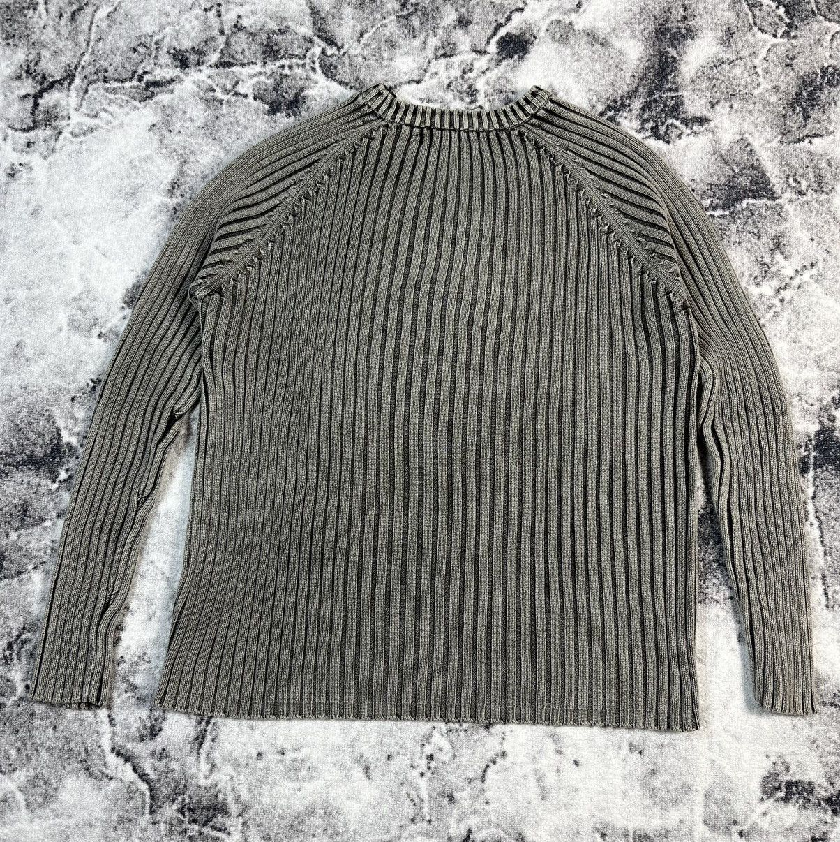 Other Avant Garde Rib Knit Zip Shoulder Sweater Minimal L Size US L / EU 52-54 / 3 - 7 Thumbnail