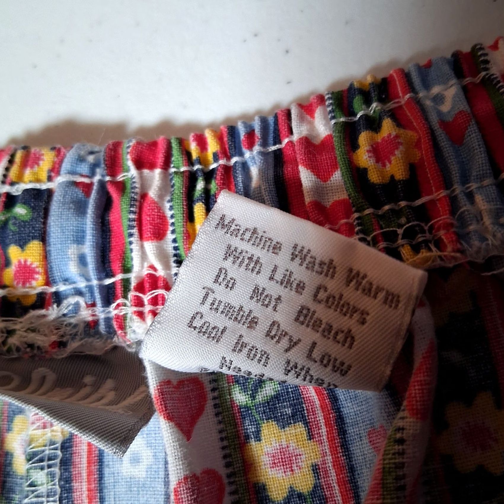 Blair VINTAGE Blair Shorts Women Large Red Blue Striped Hearts Floral Elastic READ Size 36" / US 14 / IT 50 - 6 Thumbnail