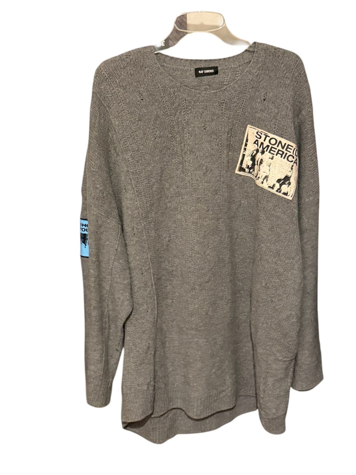 Raf Simons Raf Simons Oversized roundneck sweater with patches SS20 Size US M / EU 48-50 / 2 - 1 Thumbnail