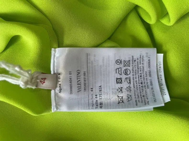 Valentino Valentino Fluorescent green silk shirt Size XL / US 12-14 / IT 48-50 - 4 Thumbnail