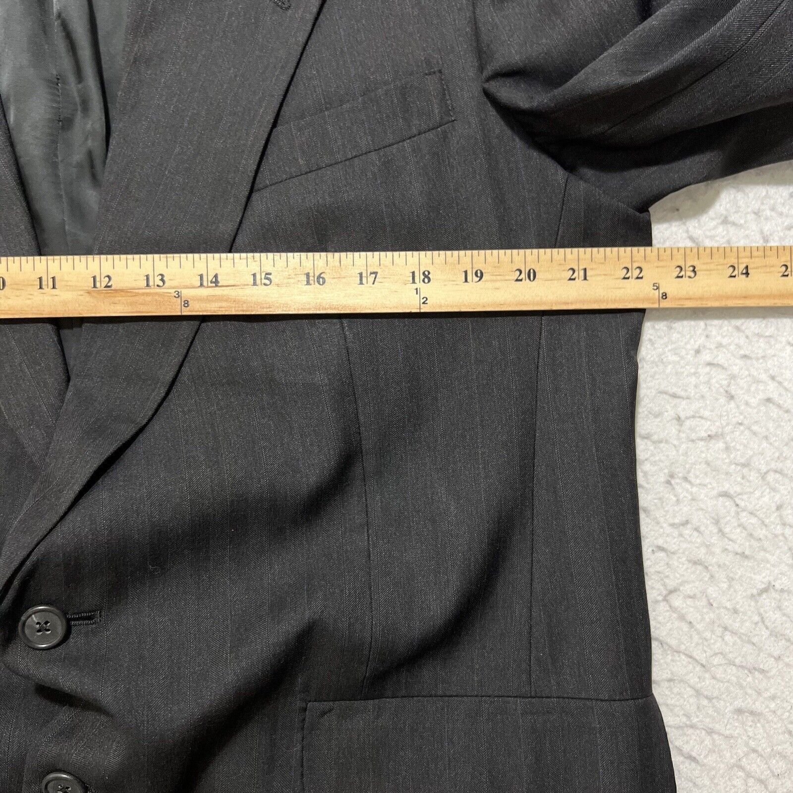 Hart Schaffner Marx Vintage Hart Schaffner Marx Gold Trumpeter Wool Suit Jacket Size 44R - 9 Thumbnail