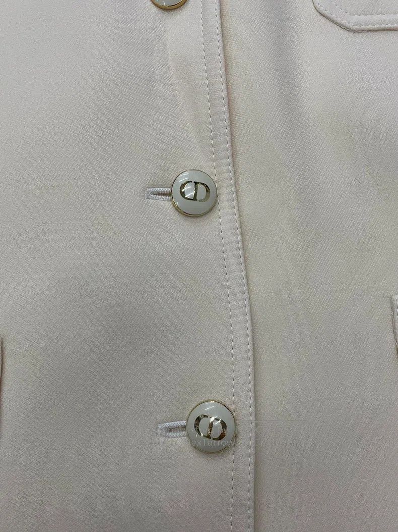 Dior Dior Beige silk and wool suit jacket Size XS / US 0-2 / IT 36-38 - 2 Thumbnail