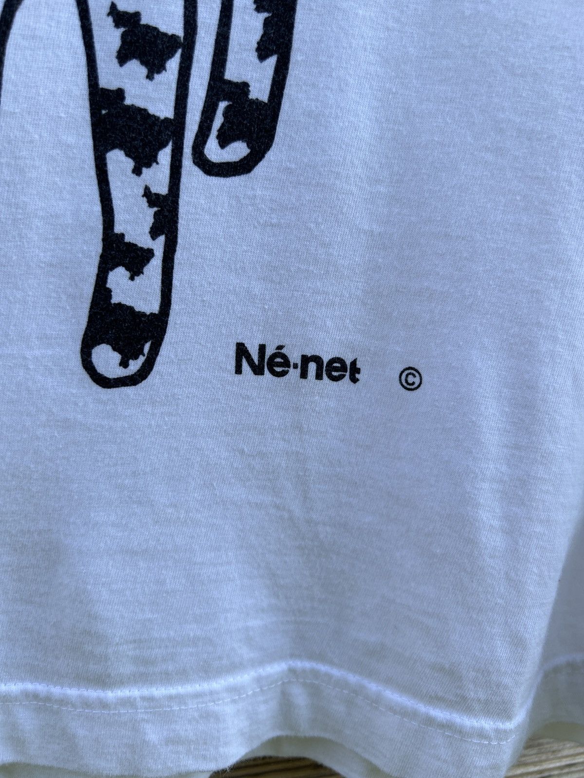 Issey Miyake Ne-Net By Issey Miyake Cow Costume Cat T-Shirt In White Size M / US 6-8 / IT 42-44 - 4 Thumbnail