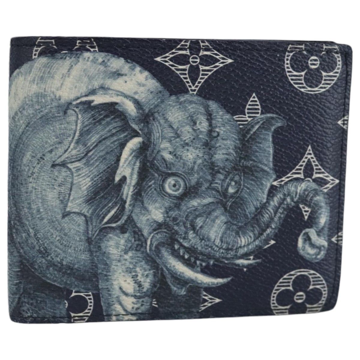 Louis Vuitton Marco Navy Canvas Wallet (Pre-Owned) Size ONE SIZE - 1 Thumbnail