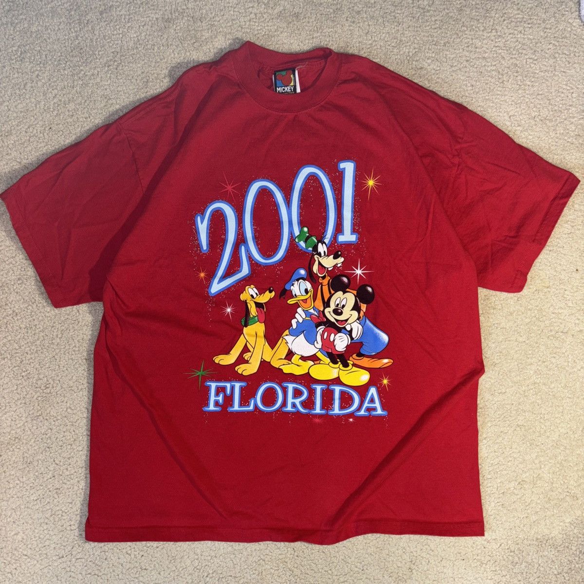 Mickey Mouse Vintage Disney Mickey Unlimited T-Shirt Men’s XL Red 2001 Size US XL / EU 56 / 4 - 1 Thumbnail