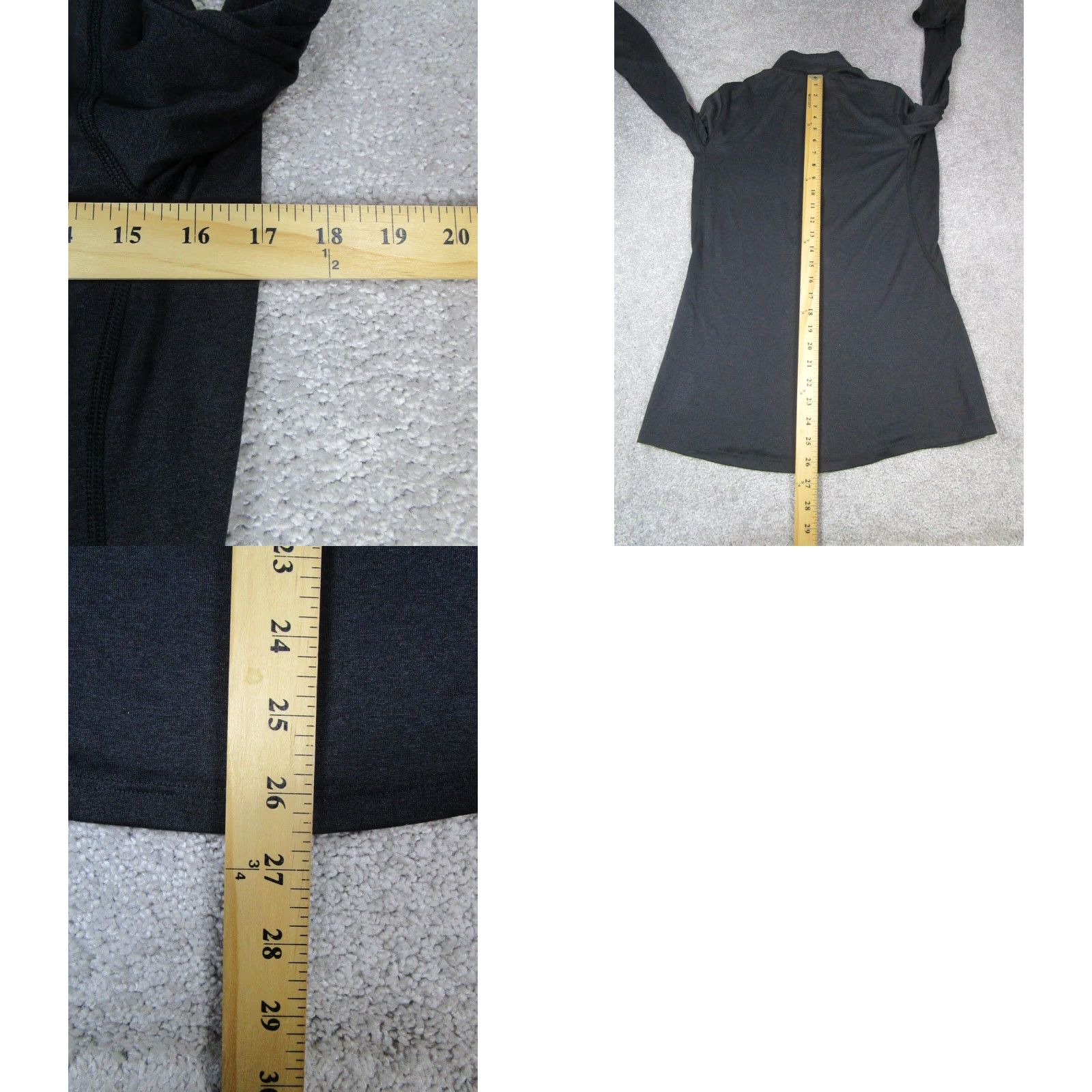 Vintage REI Womens Medium Black Hiking Quarter Zip Mock Neck Pullover Sweater Activewear Casual Sportswear - Mens? Wait end. Size M / US 6-8 / IT 42-44 - 8 Thumbnail